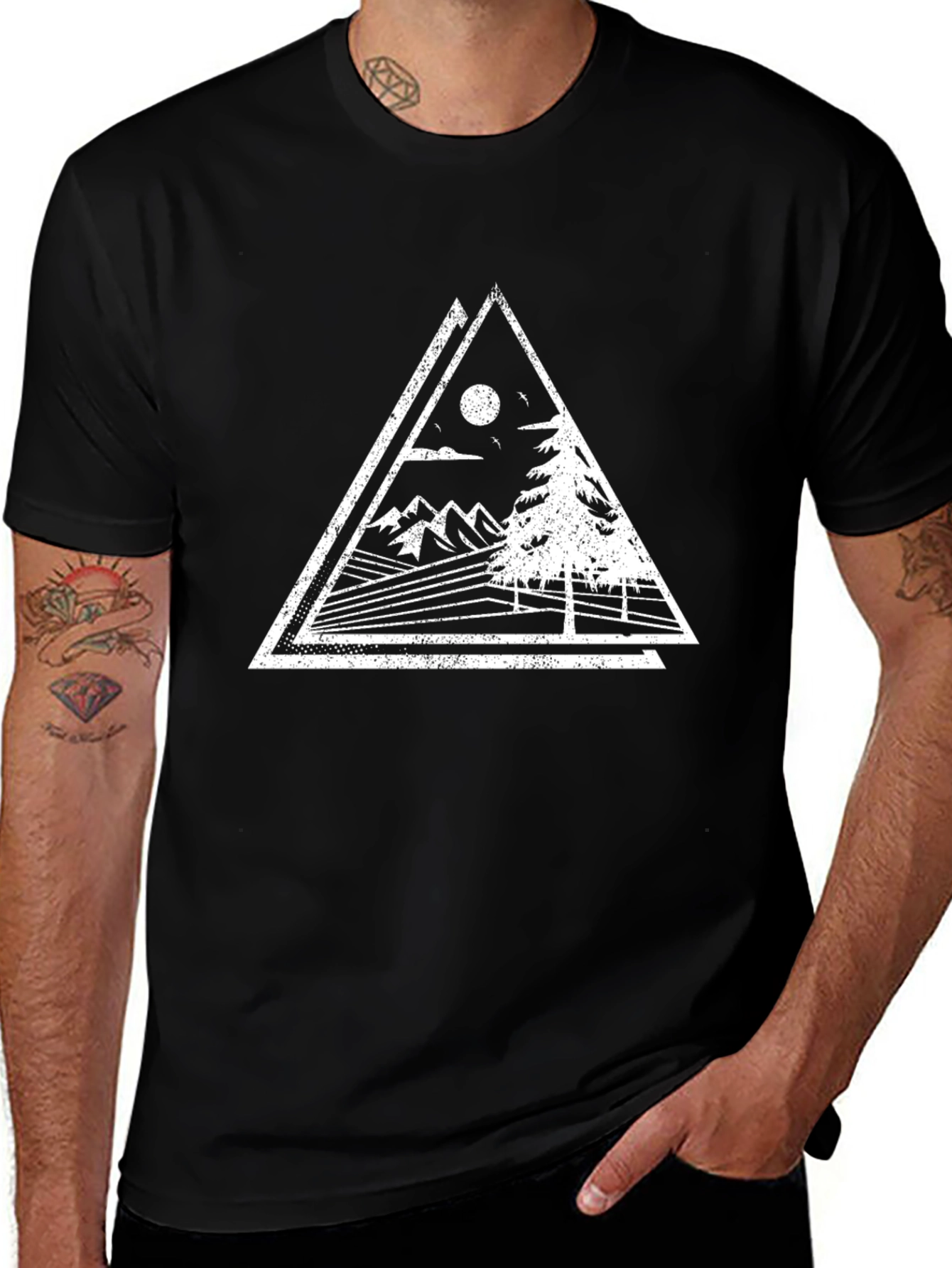 Mountain Scene Graphic Tee