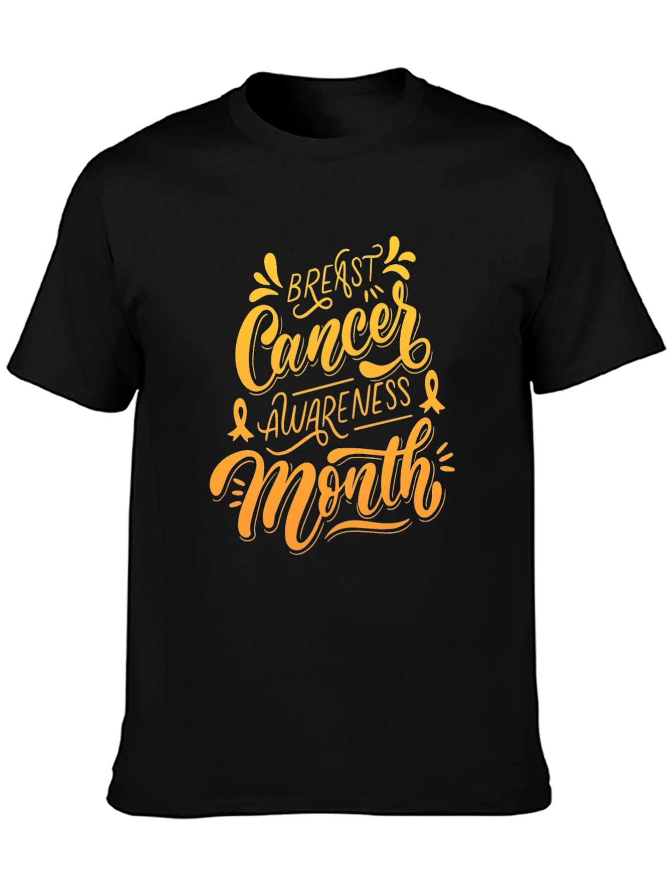 Breast Cancer Awareness Month Black T-Shirt