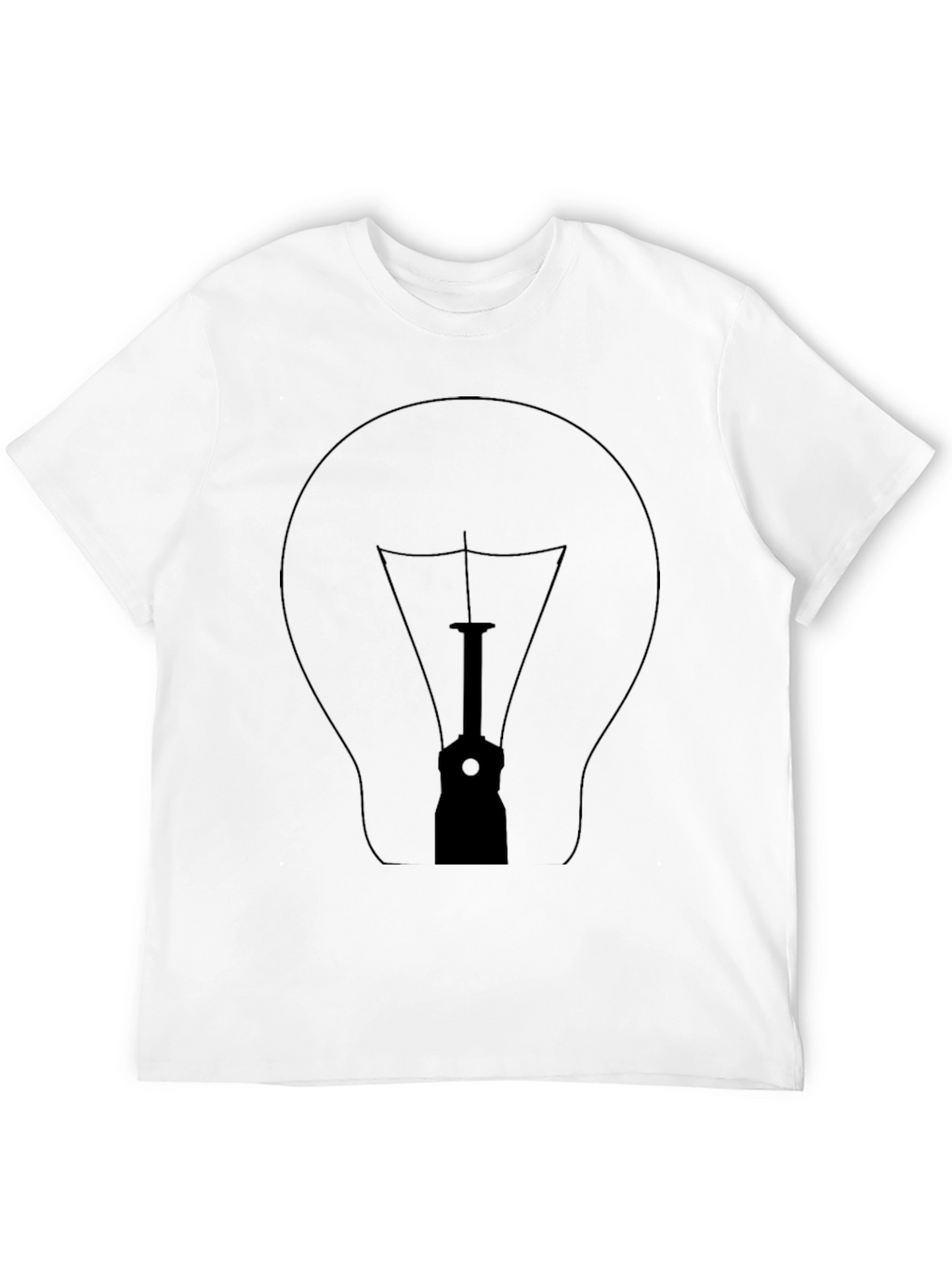Illuminating Idea Bulb Graphic T-Shirt