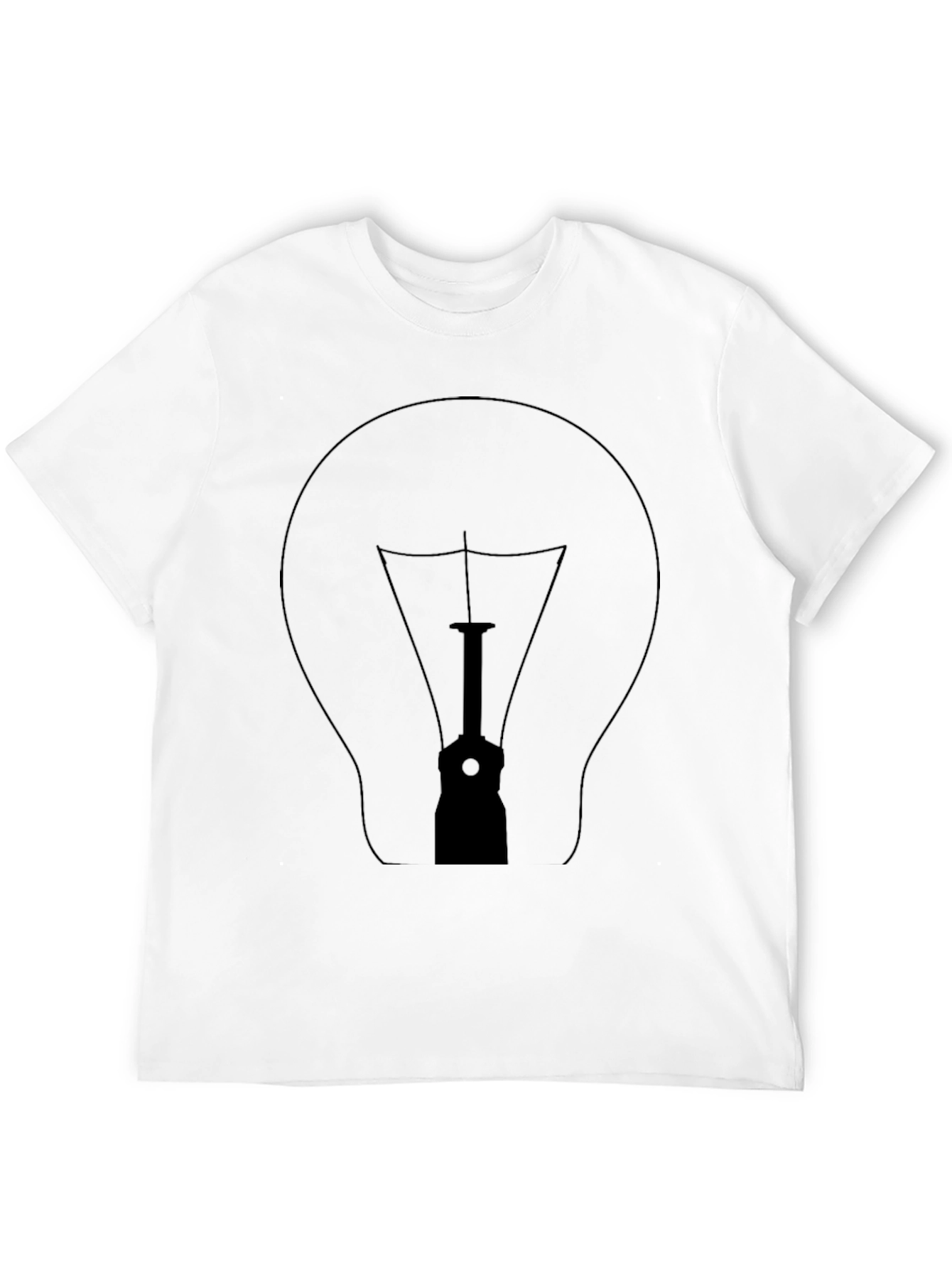 Illuminating Idea Bulb Graphic T-Shirt