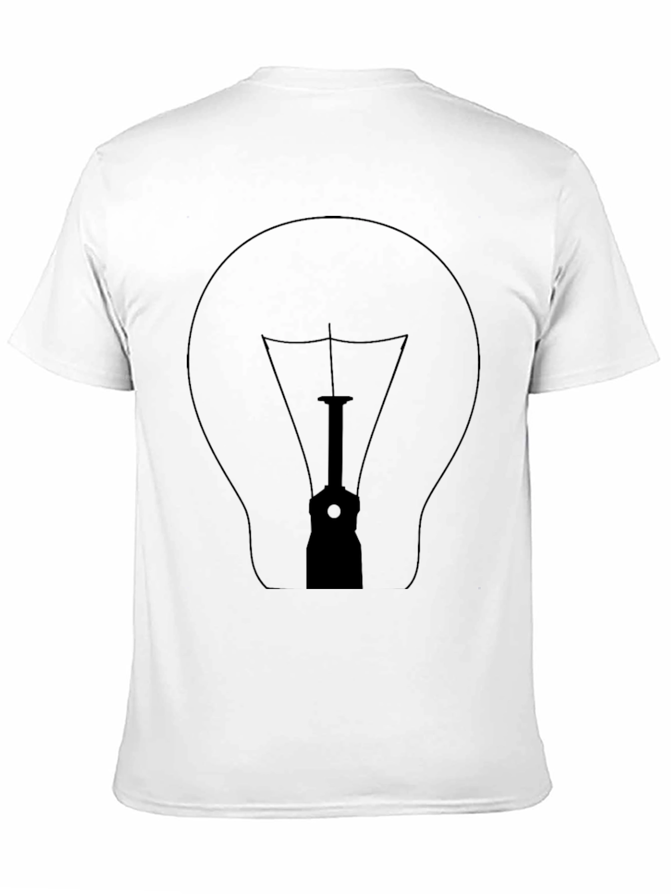 Illuminating Idea Bulb Graphic T-Shirt