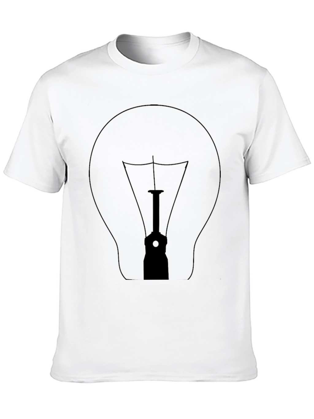 Illuminating Idea Bulb Graphic T-Shirt