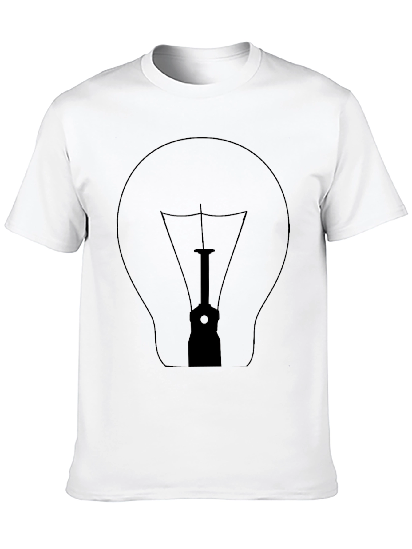 Illuminating Idea Bulb Graphic T-Shirt