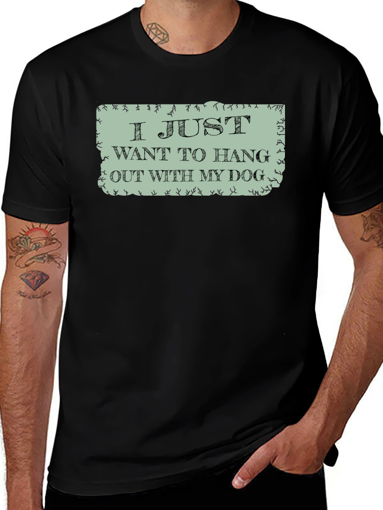 Hang Out with My Dog Graphic Tee