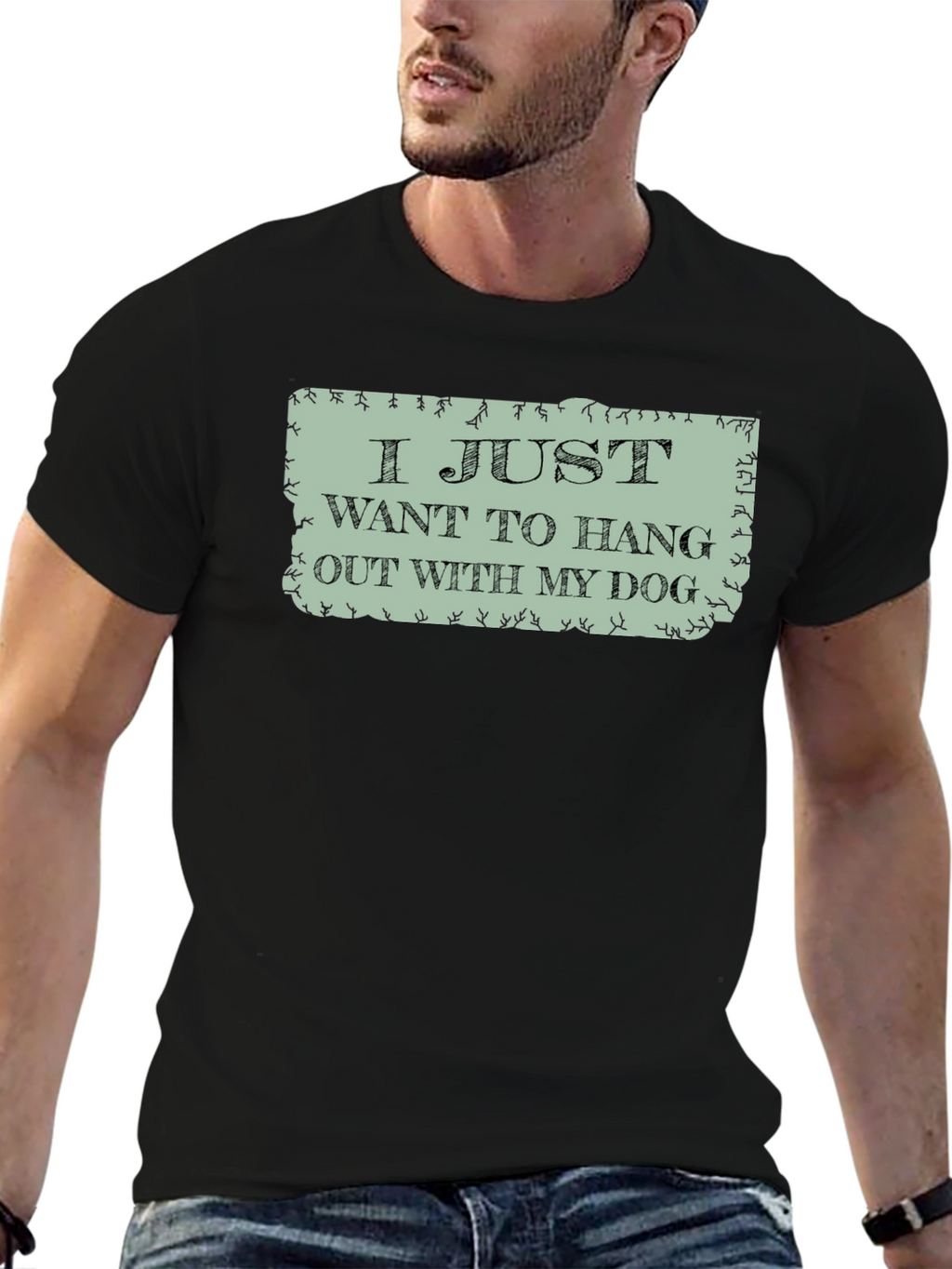 Hang Out with My Dog Graphic Tee