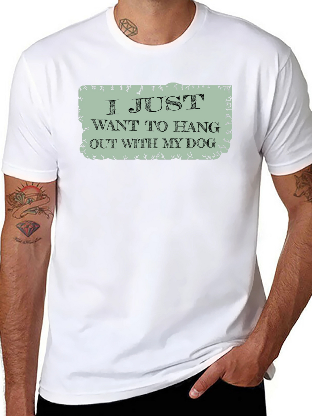 Hang Out with My Dog Graphic Tee