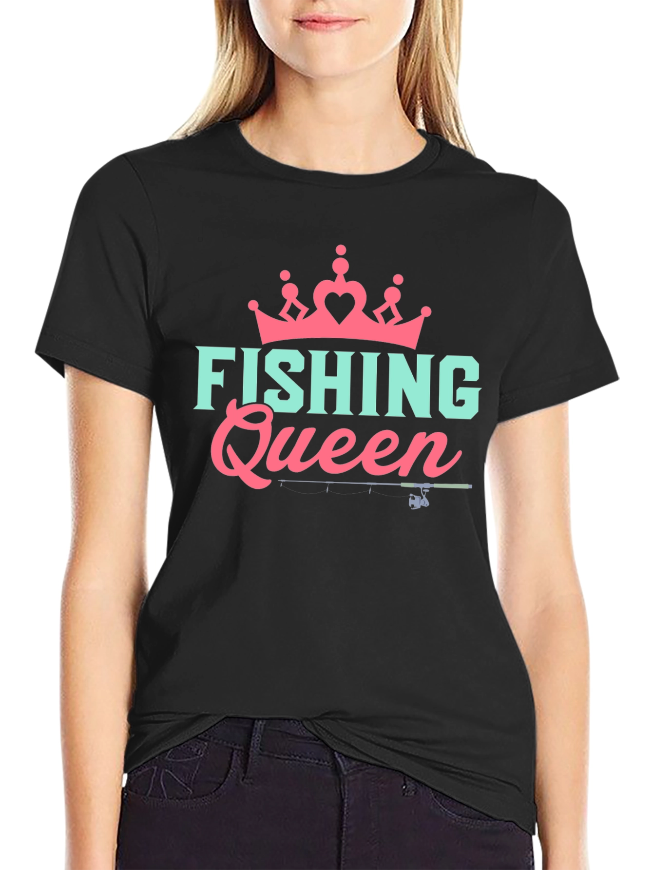 Fishing Queen T-Shirt - Angler Gift