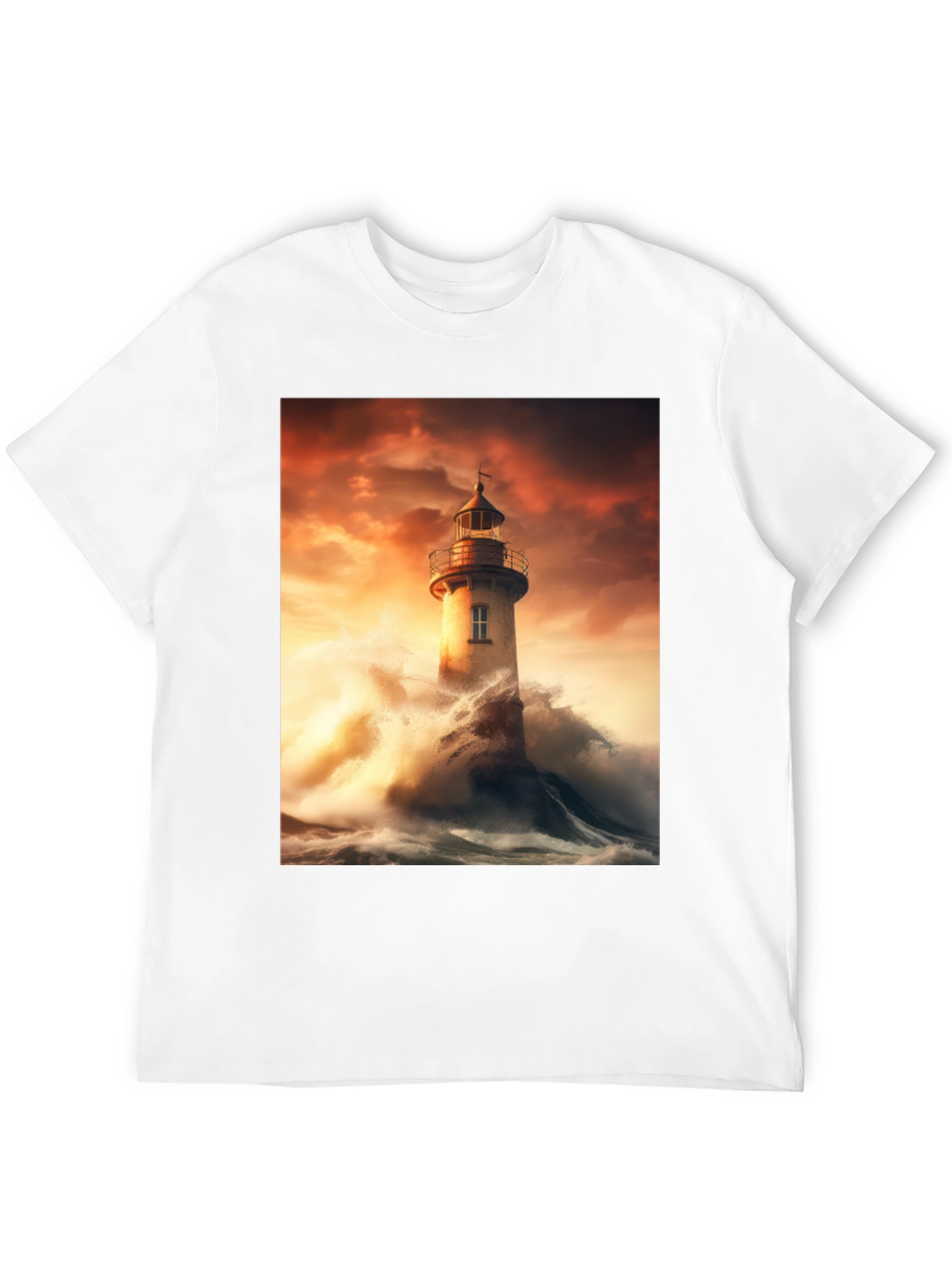 Lighthouse Storm Graphic Tee