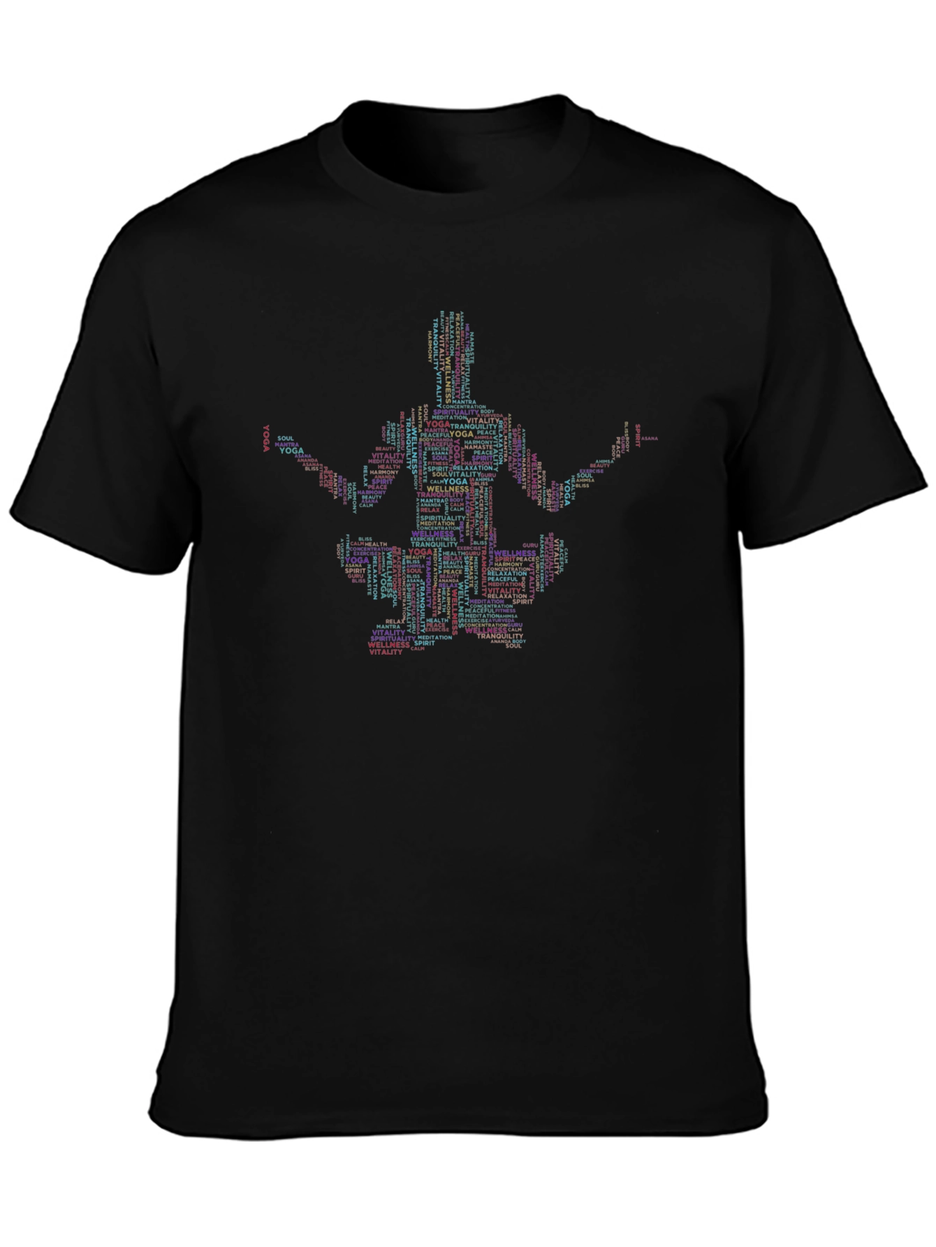Yoga Word Art T-Shirt