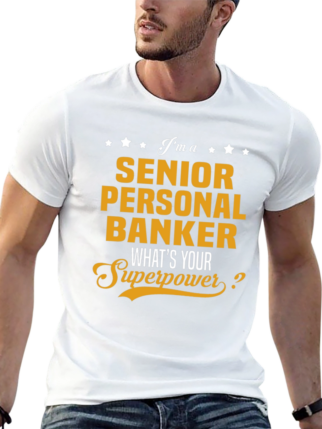 Senior Personal Banker T-Shirt - Superpower Tee