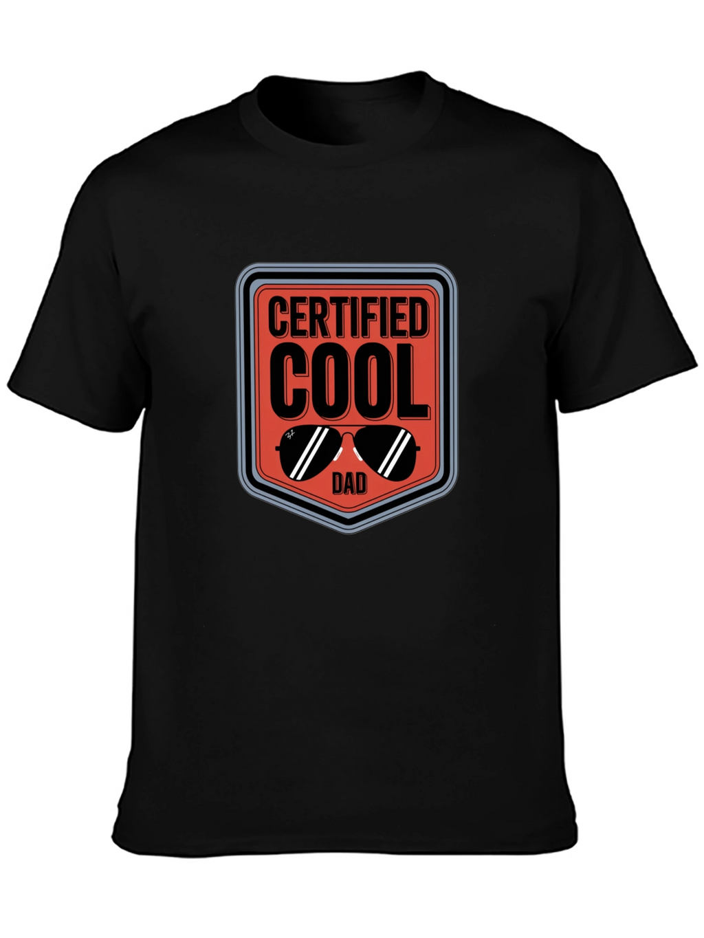 Cool Dad Certified Graphic Tee - Black
