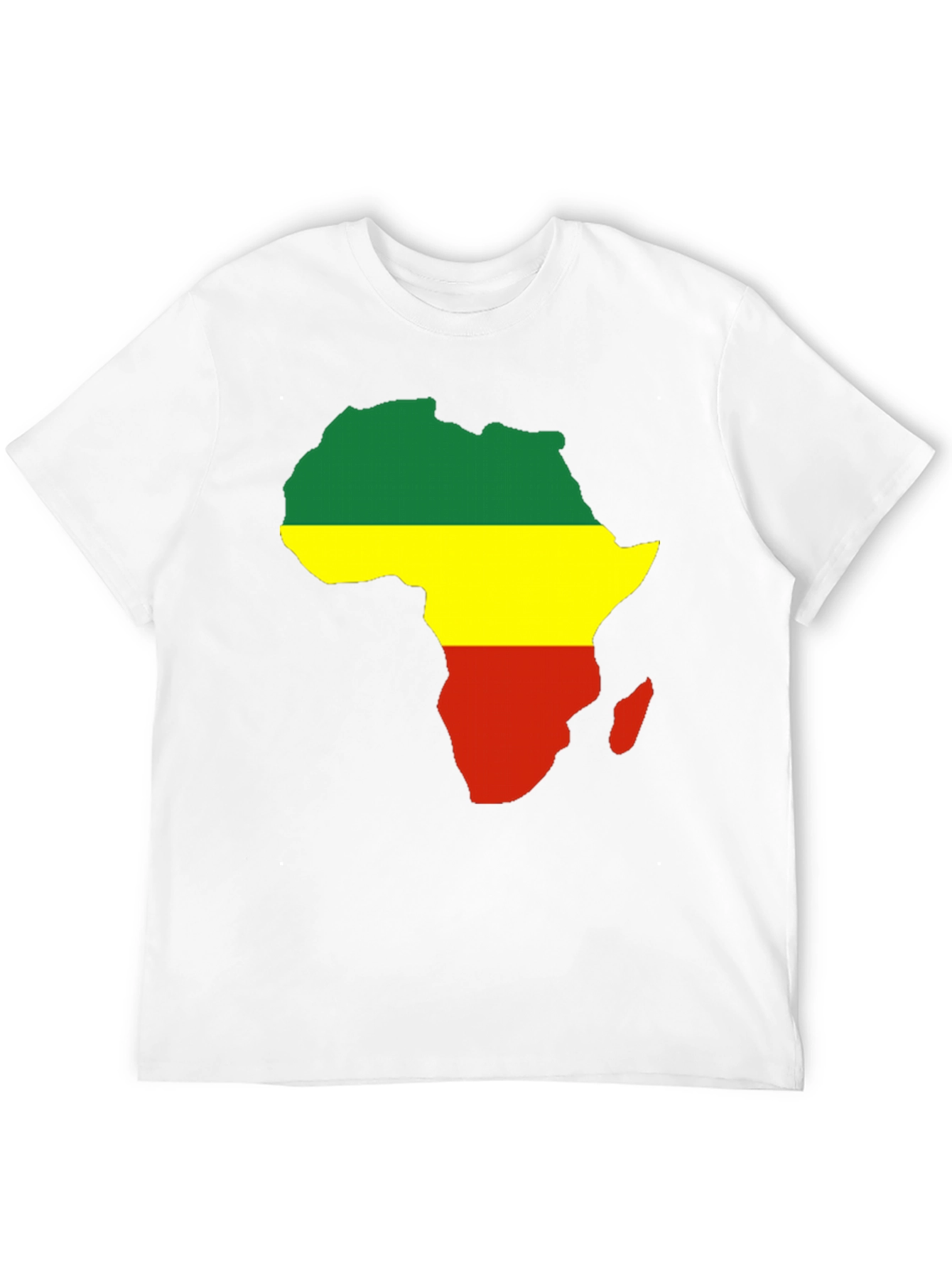 Africa Map T-Shirt - Pan African Colors