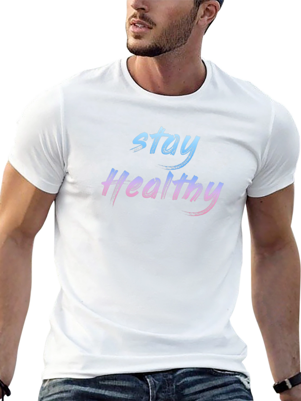 Stay Healthy Black T-Shirt