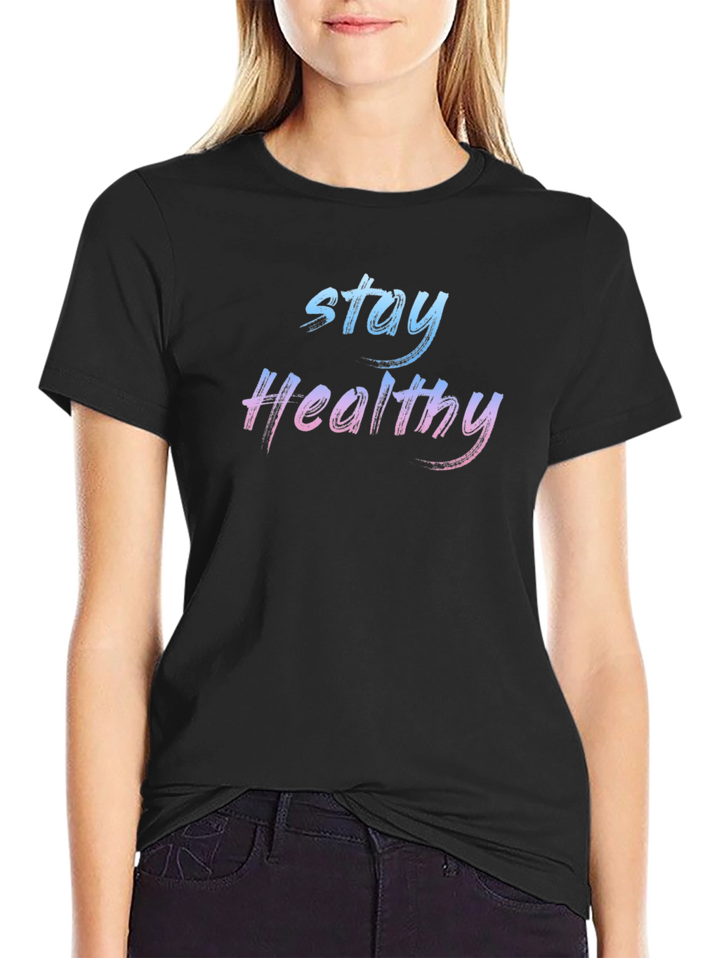 Stay Healthy Black T-Shirt