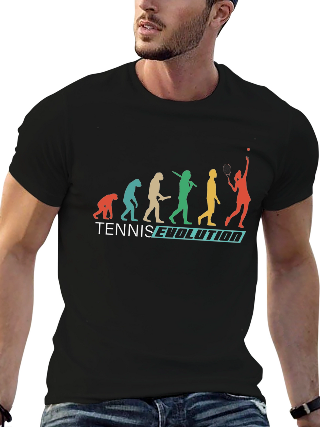 Tennis Evolution Graphic T-Shirt