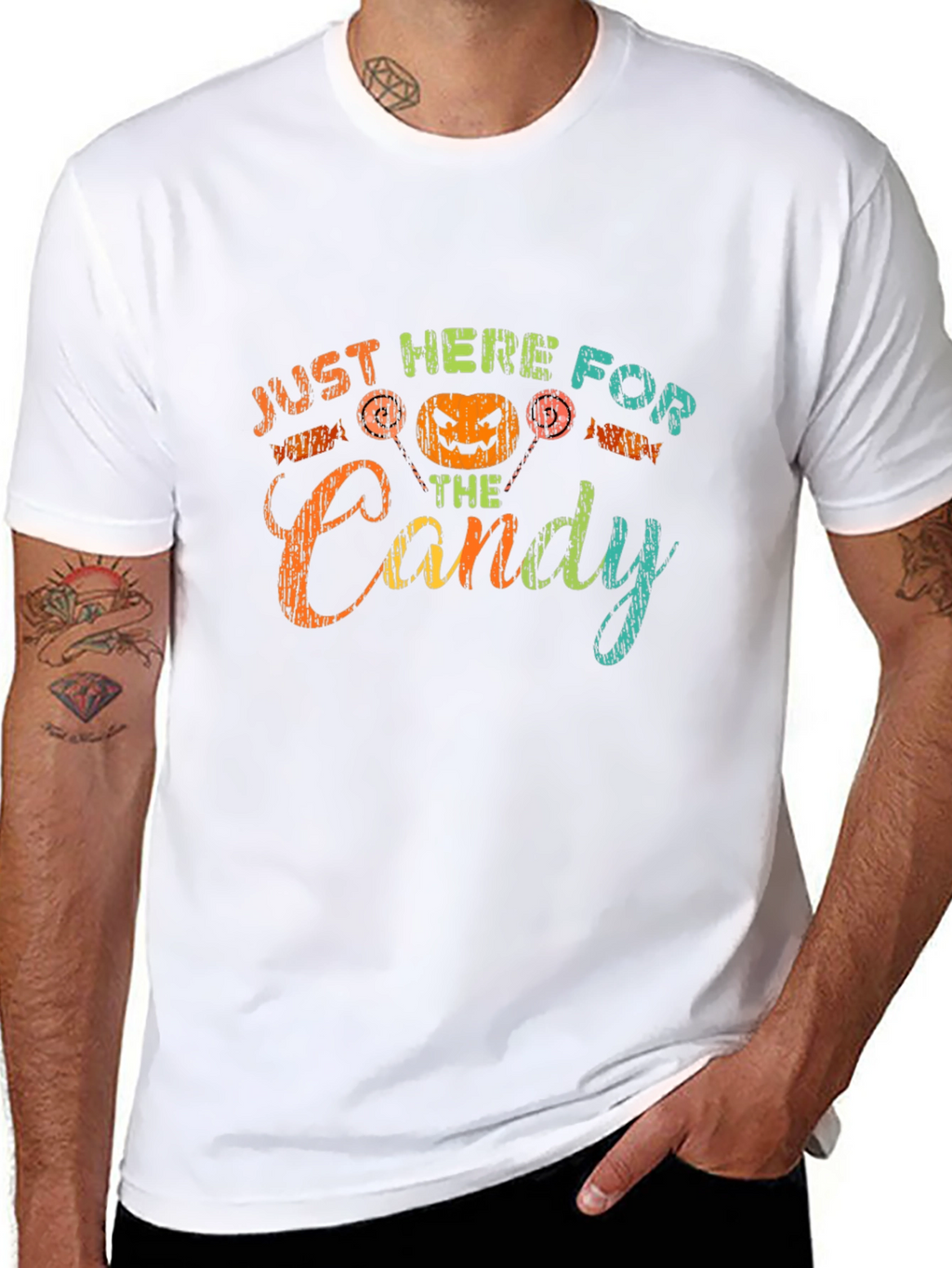 Halloween Just Here For The Candy T-Shirt
