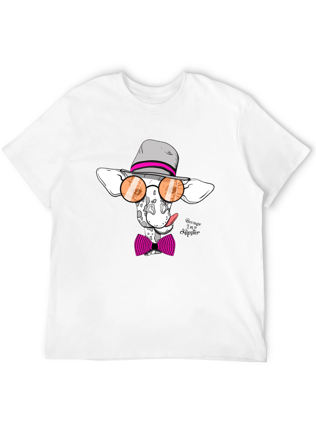 Hipster Giraffe Graphic T-Shirt - Funky Animal Print