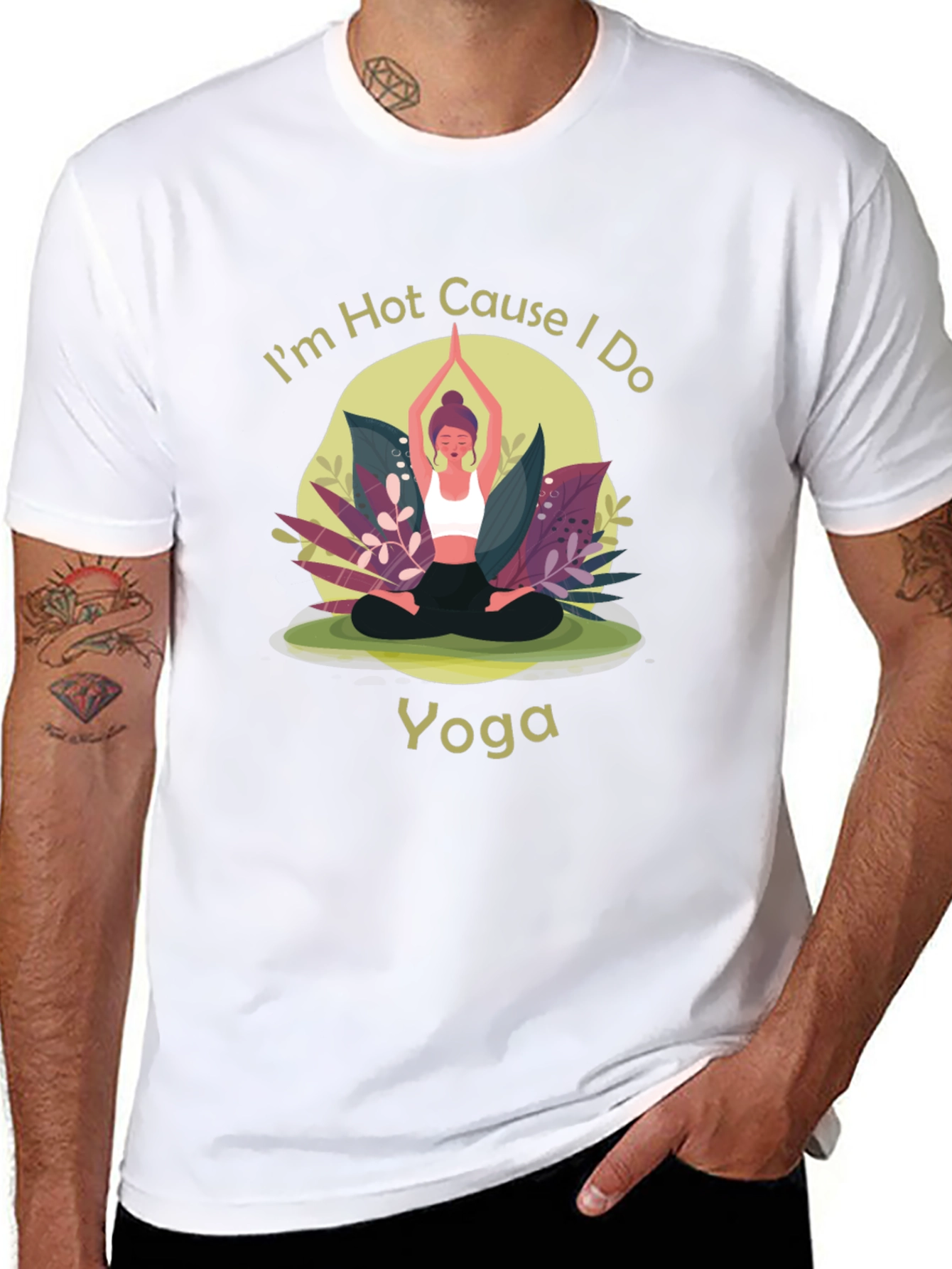 Yoga T-Shirt: Im Hot Cause I Do Yoga