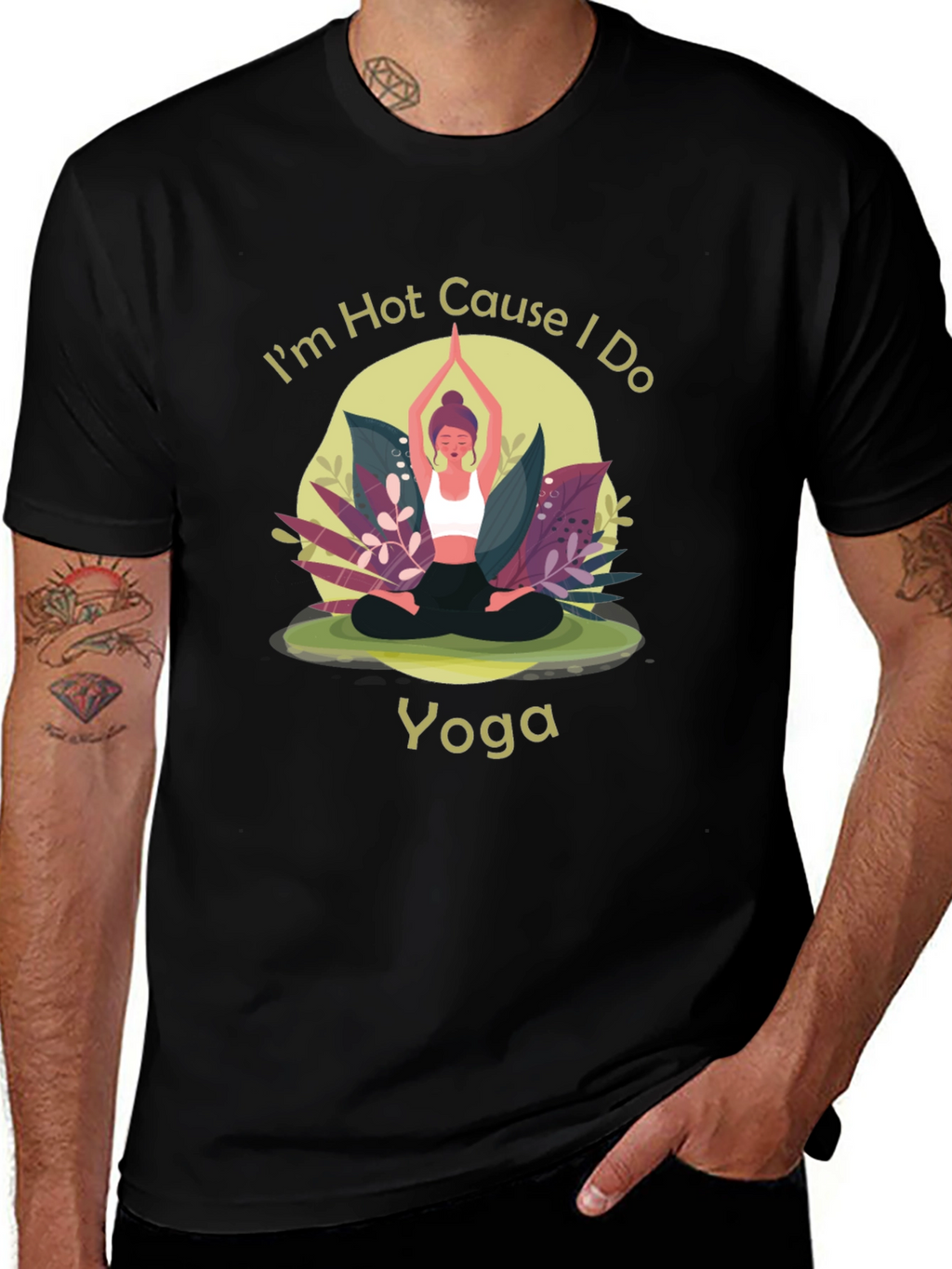 Yoga T-Shirt: Im Hot Cause I Do Yoga