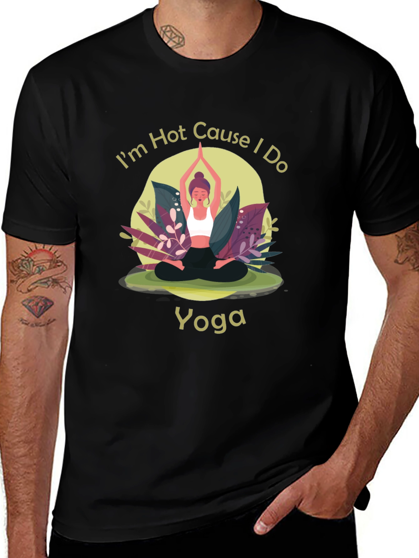 Yoga T-Shirt: Im Hot Cause I Do Yoga