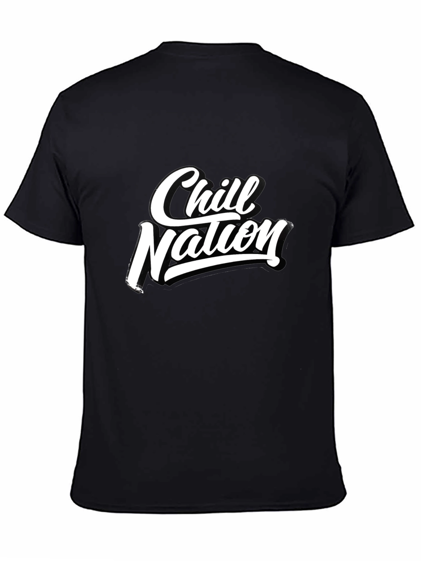 Chill Nation Graphic Tee - Black Short Sleeve