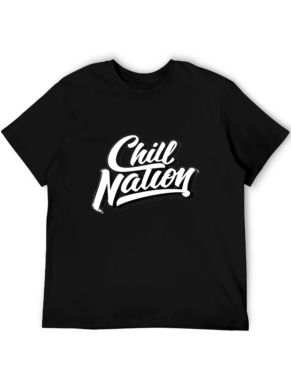 Chill Nation Graphic Tee - Black Short Sleeve
