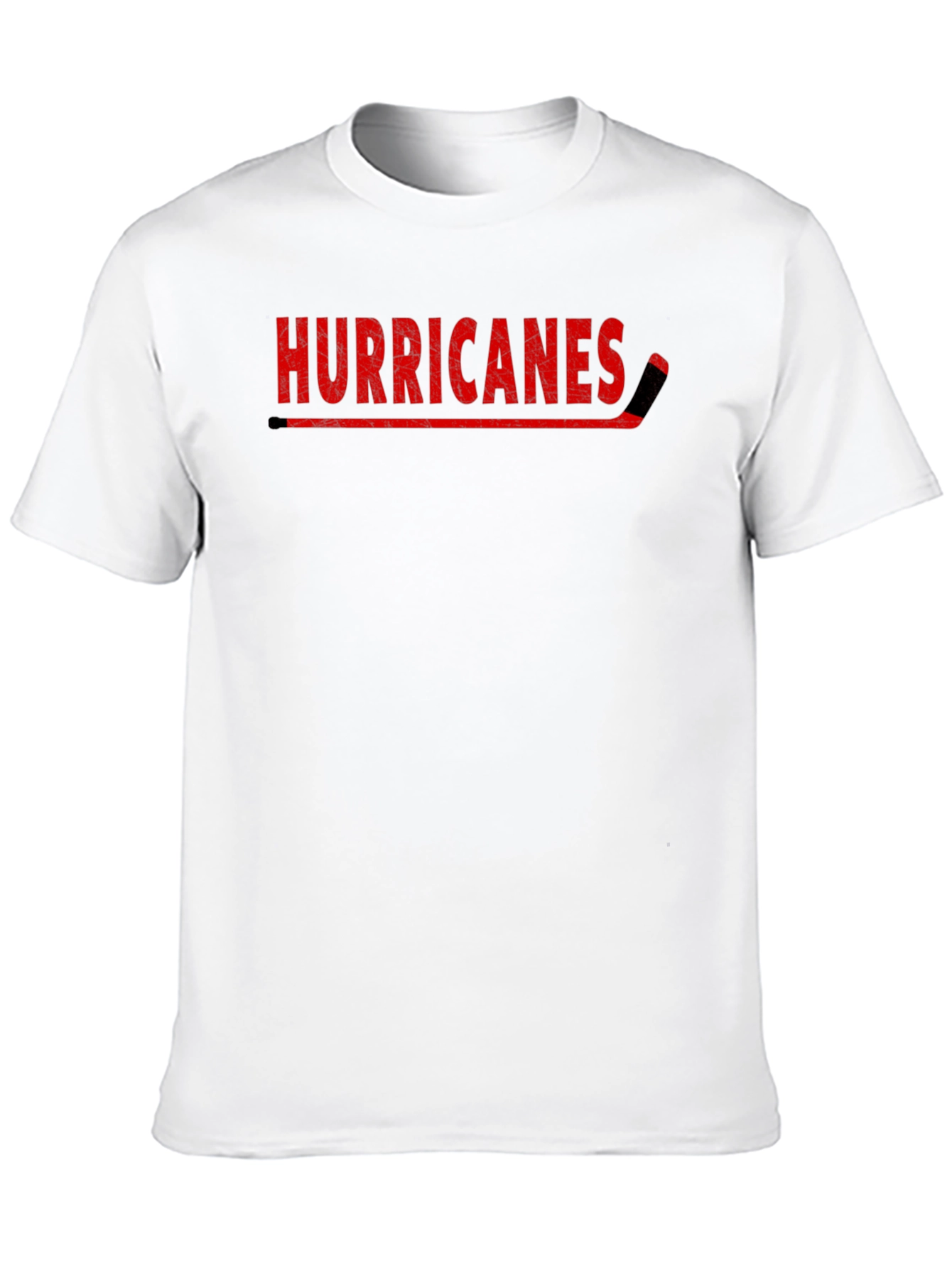 Hurricanes Hockey Fan T-Shirt - Red on Black