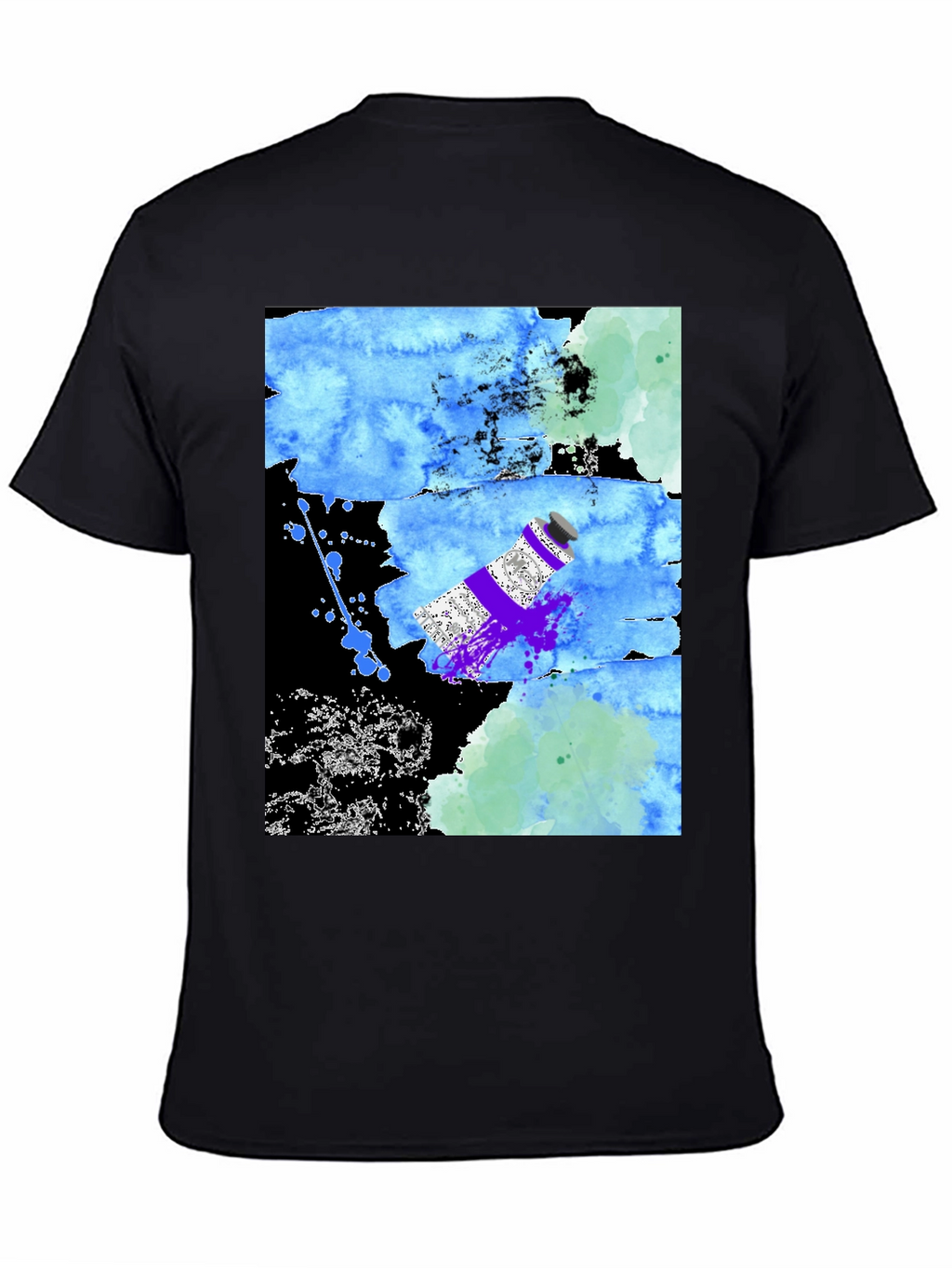 Abstract Art T-Shirt: Paint Tube Splash