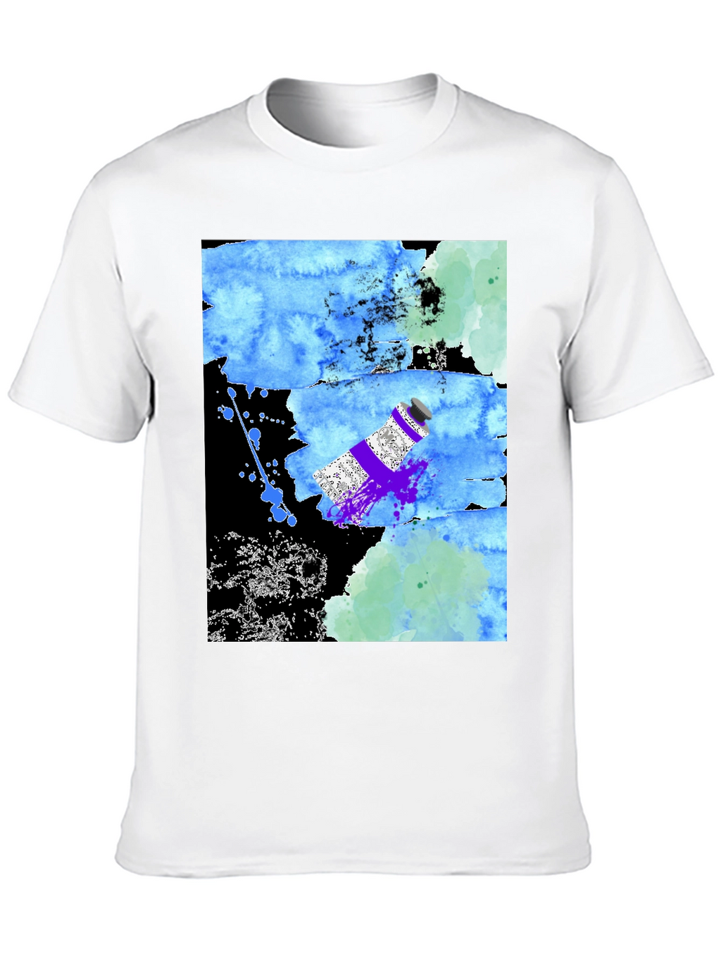 Abstract Art T-Shirt: Paint Tube Splash