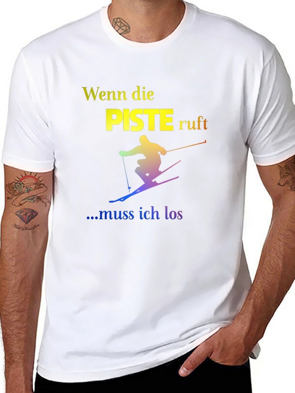 Ski Slope T-Shirt - German Text