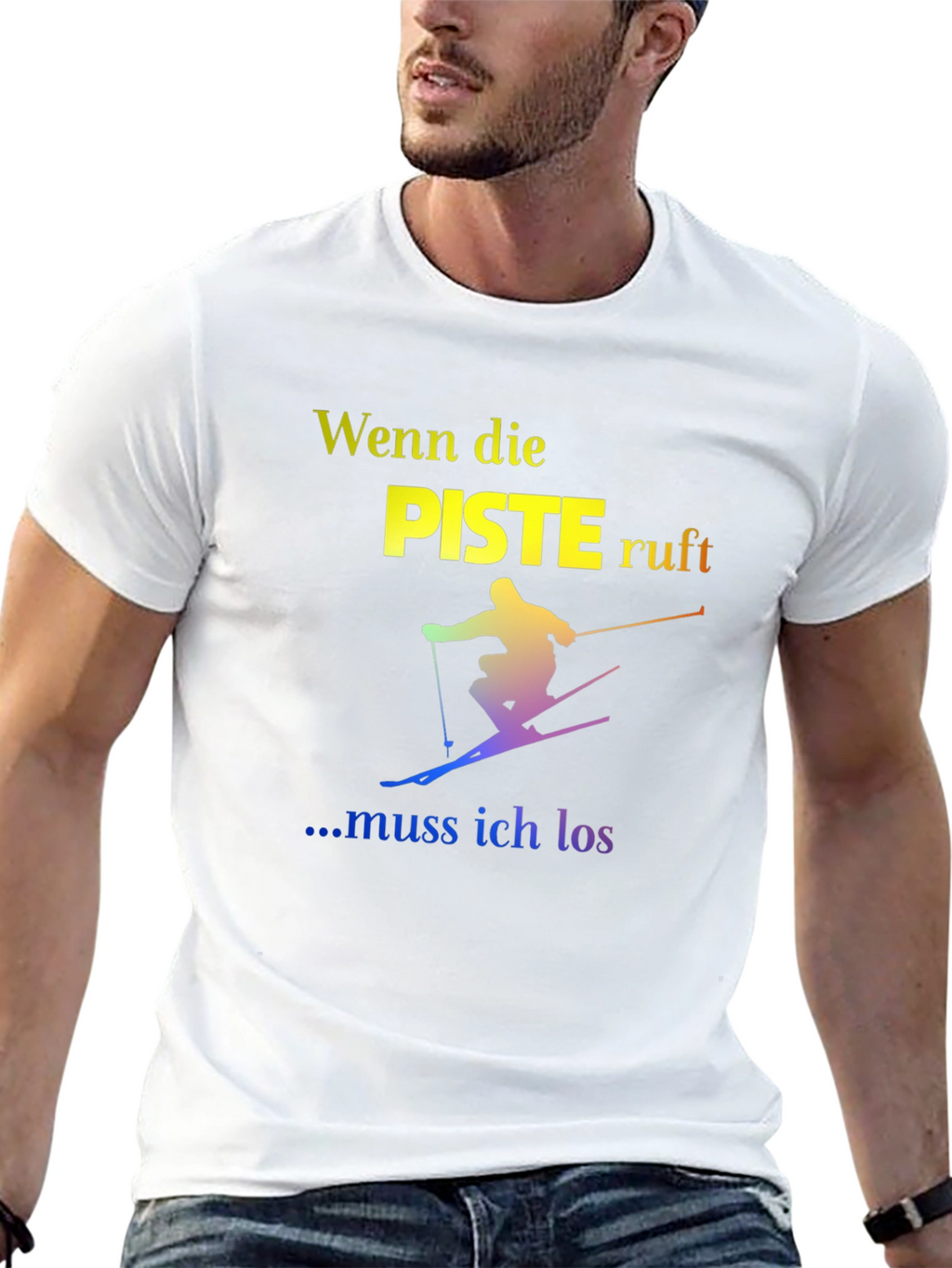 Ski Slope T-Shirt - German Text