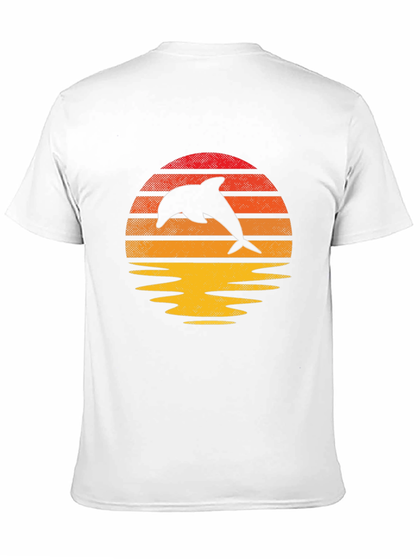 Retro Dolphin Sunset Graphic Tee