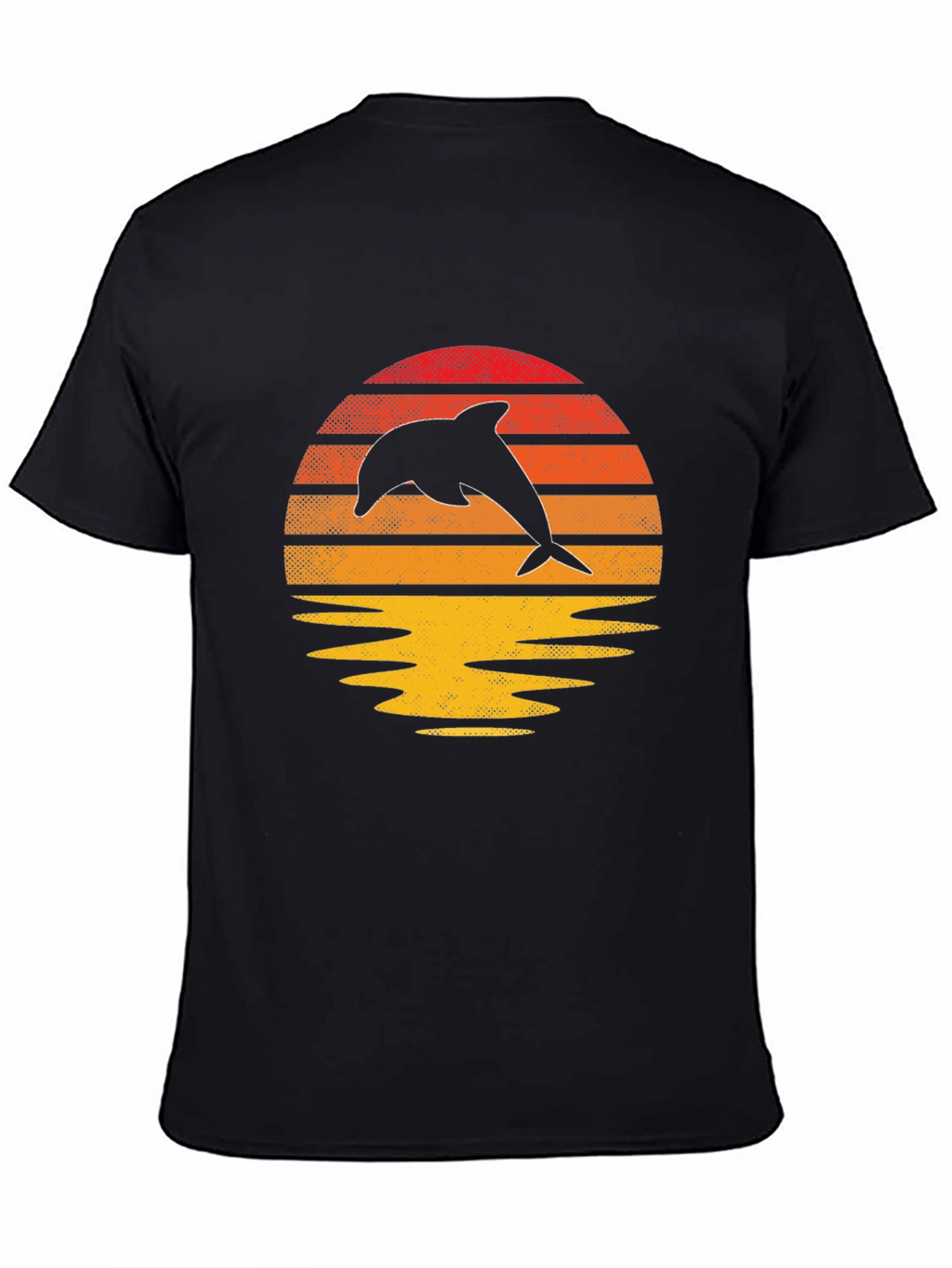 Retro Dolphin Sunset Graphic Tee