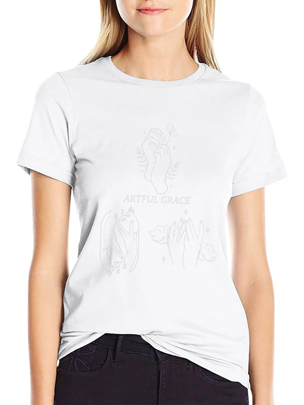 Artful Grace Black Graphic Tee