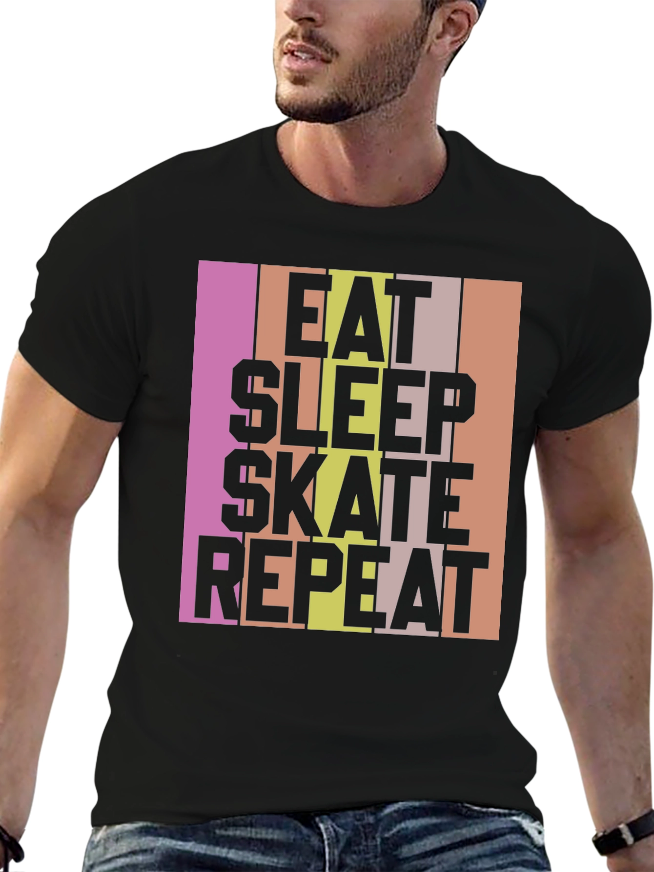Eat Sleep Skate Repeat Graphic T-Shirt