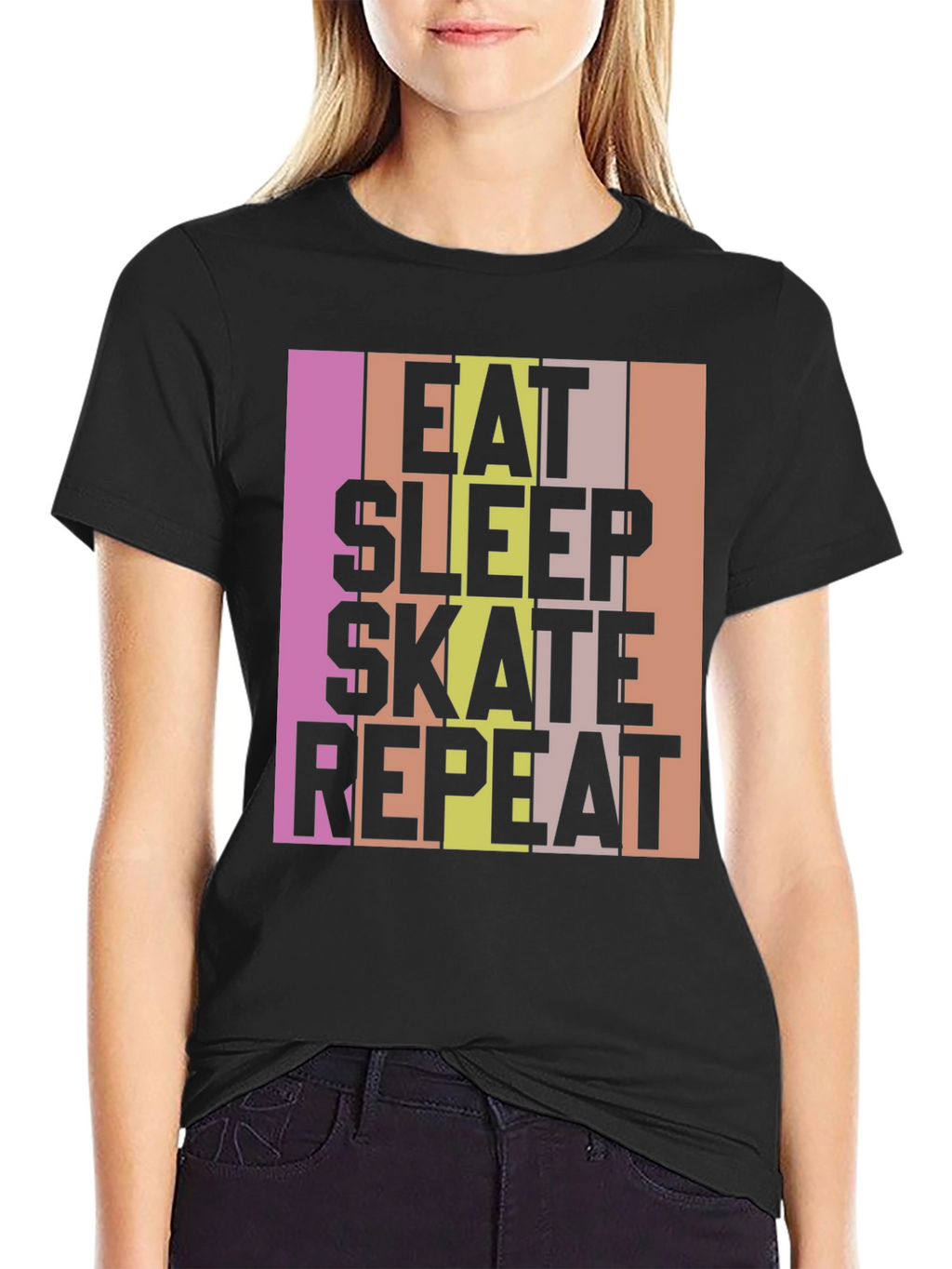 Eat Sleep Skate Repeat Graphic T-Shirt