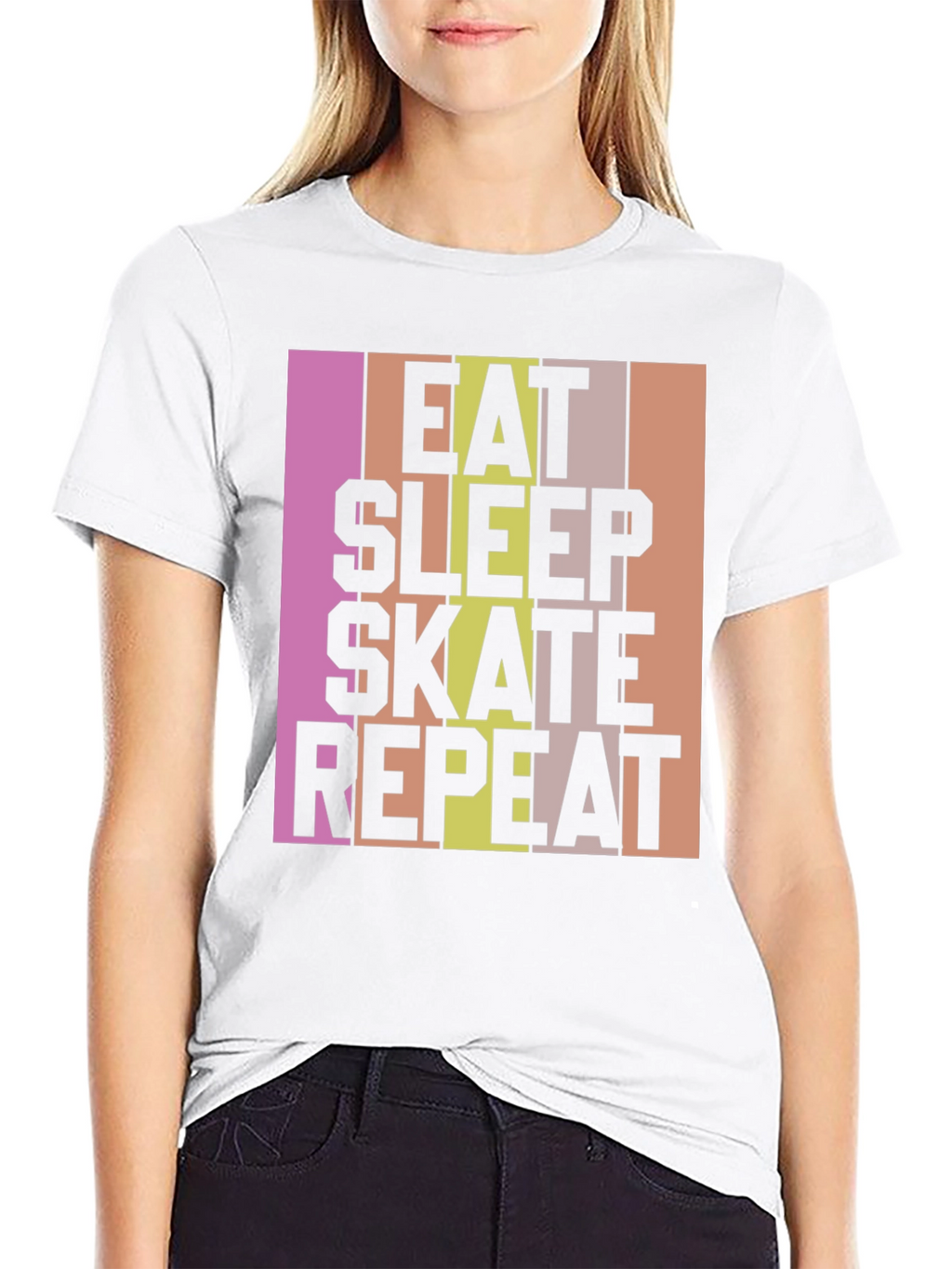 Eat Sleep Skate Repeat Graphic T-Shirt