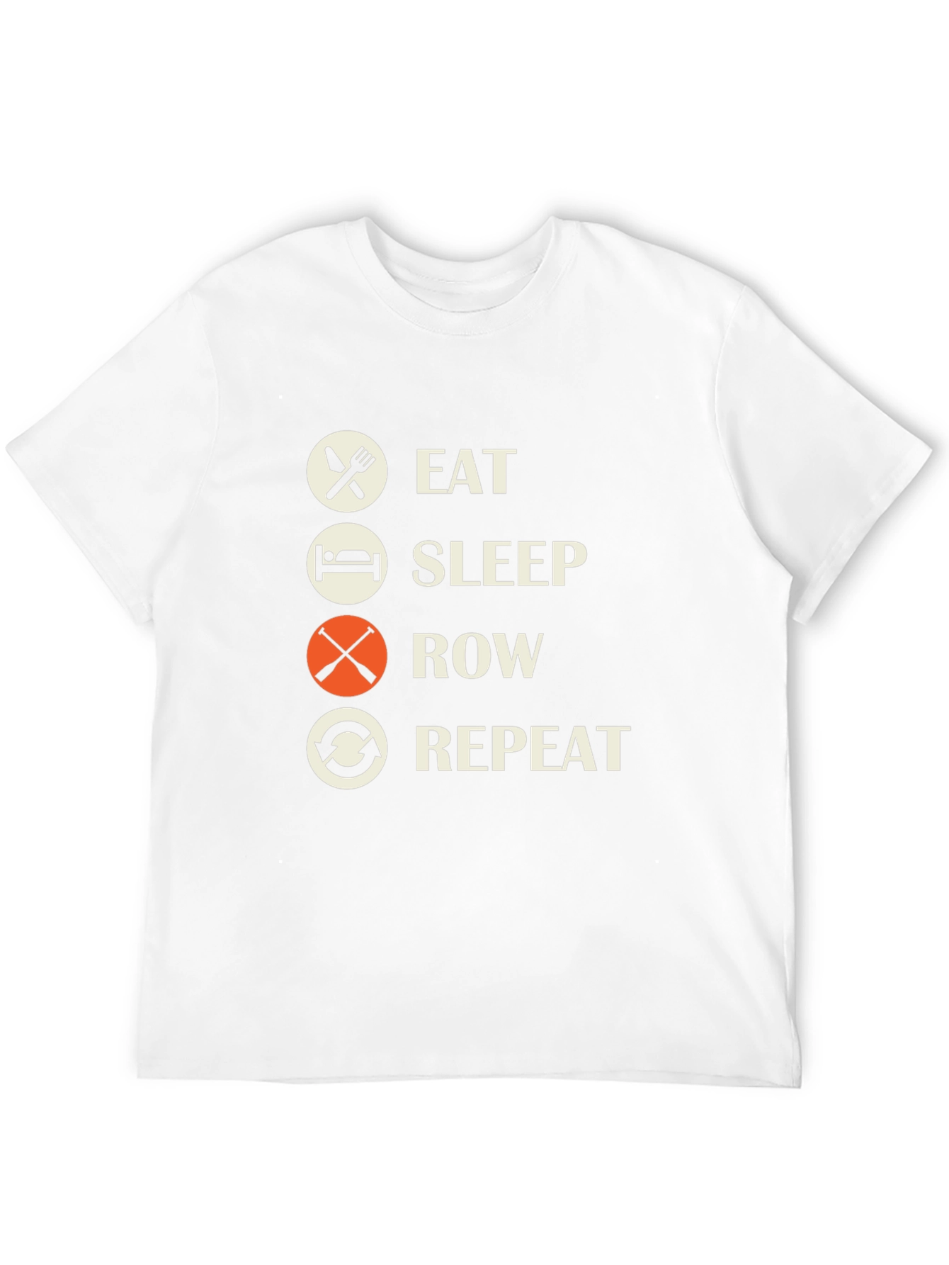 Eat Sleep Row Repeat Black T-Shirt