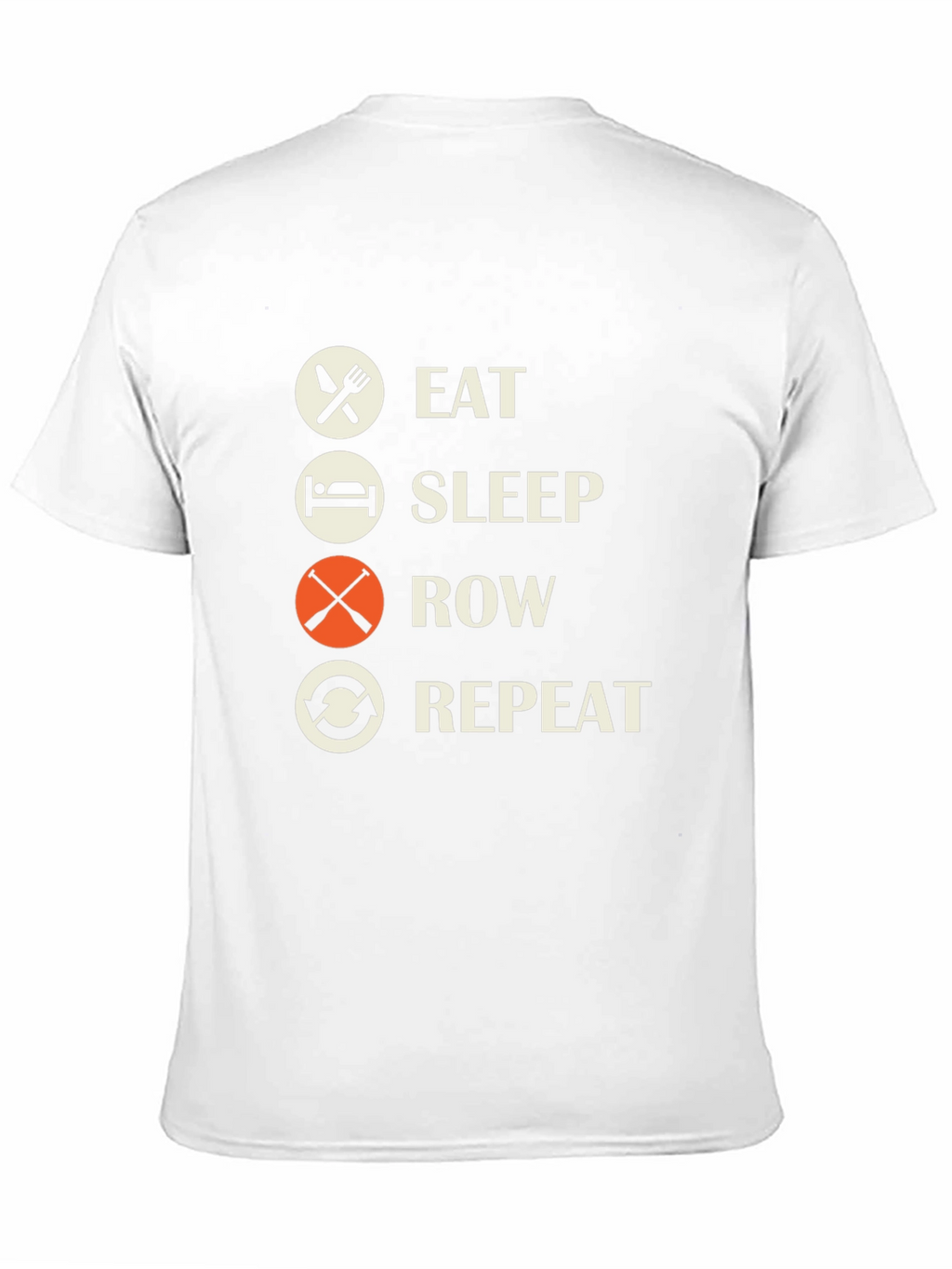 Eat Sleep Row Repeat Black T-Shirt