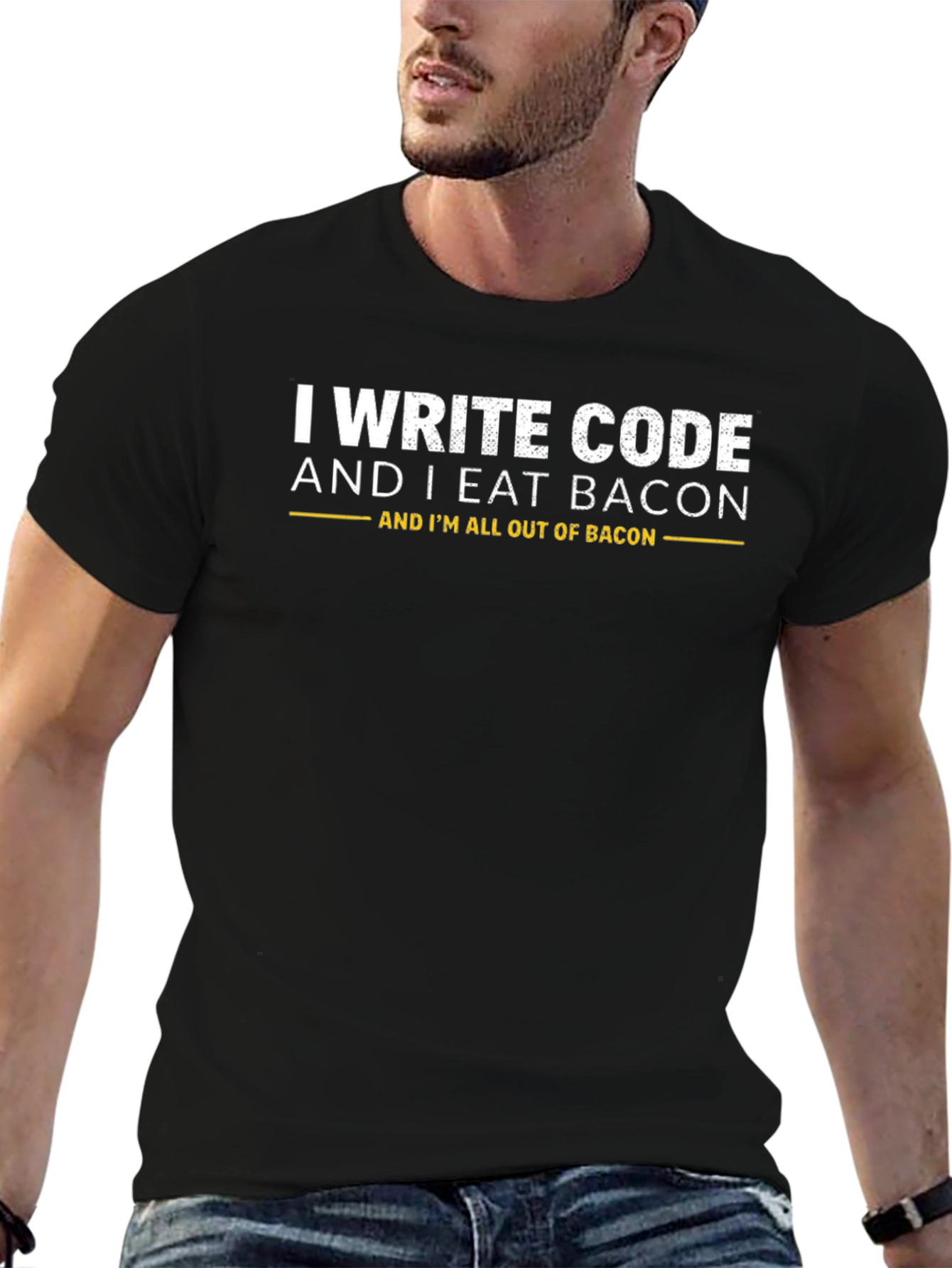 I Write Code and I Eat Bacon T-Shirt