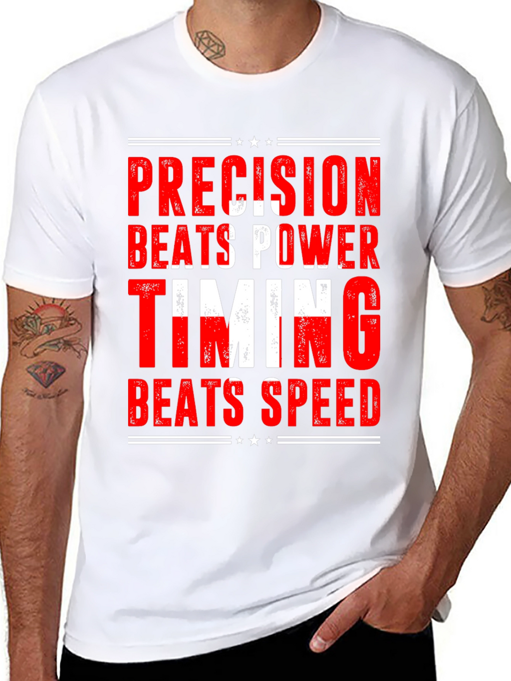 Precision Beats Power Graphic Tee