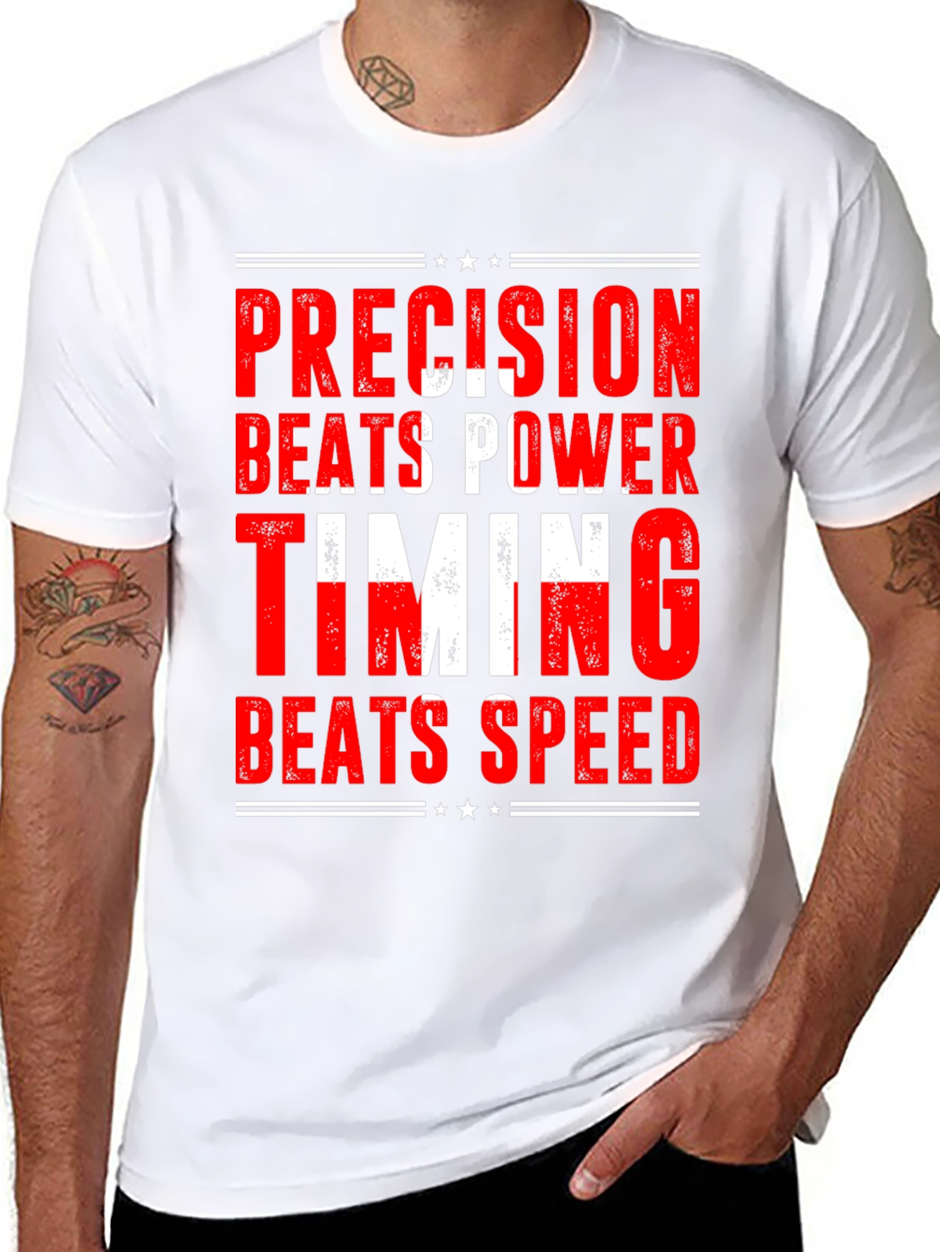 Precision Beats Power Graphic Tee