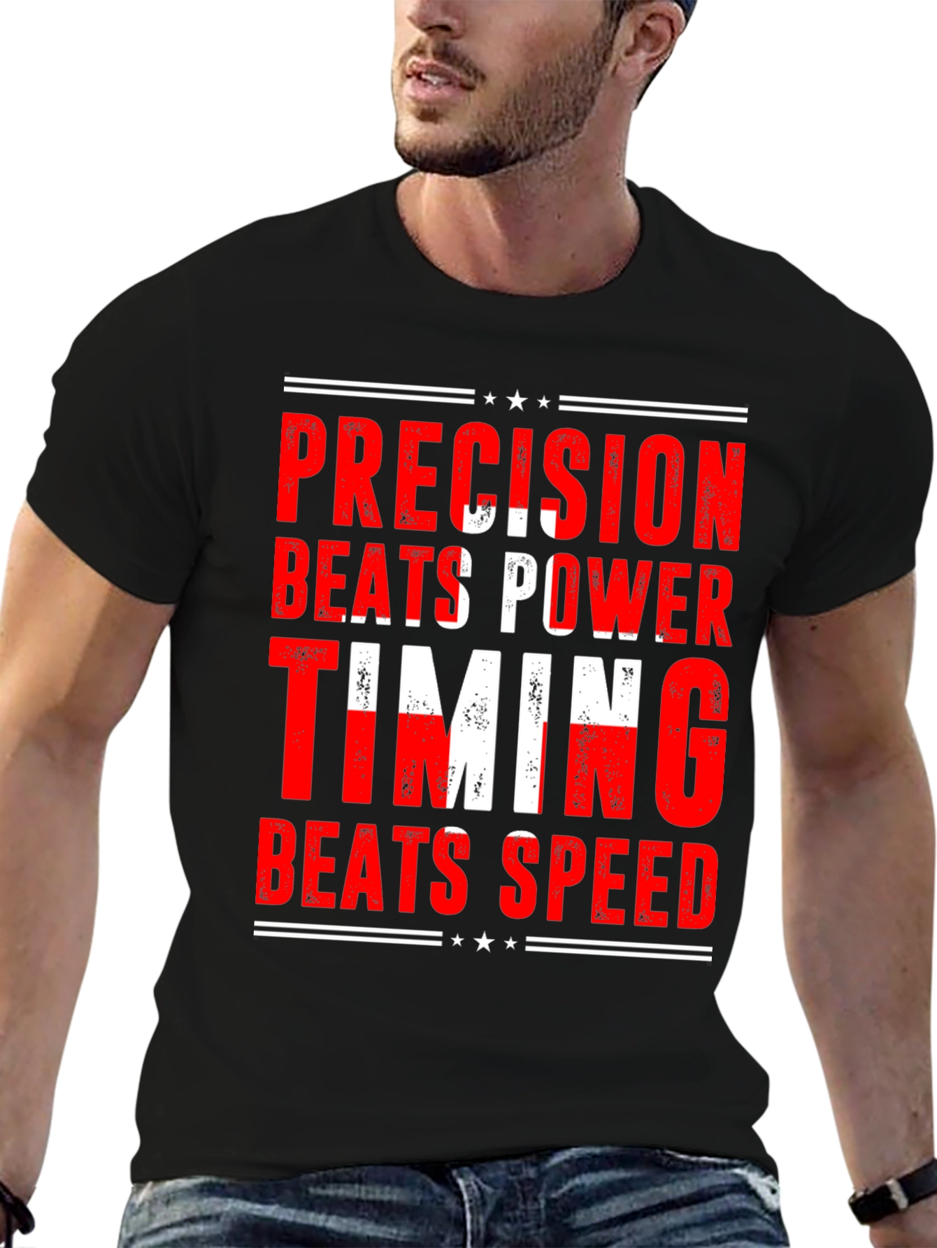 Precision Beats Power Graphic Tee