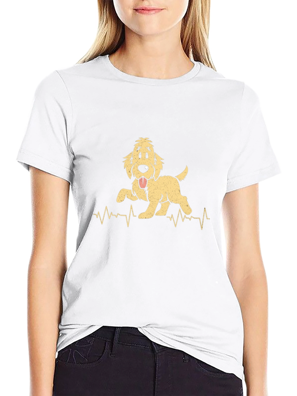 Dog Heartbeat T-Shirt - Cute Pet Lover Tee