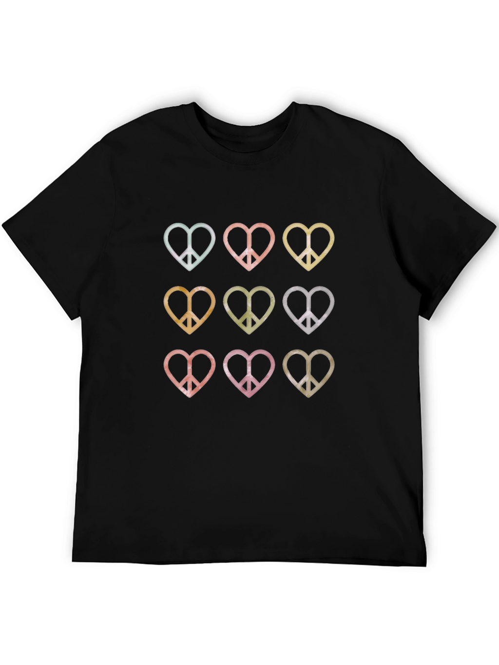 Peace Heart Graphic Tee - Retro Style Shirt
