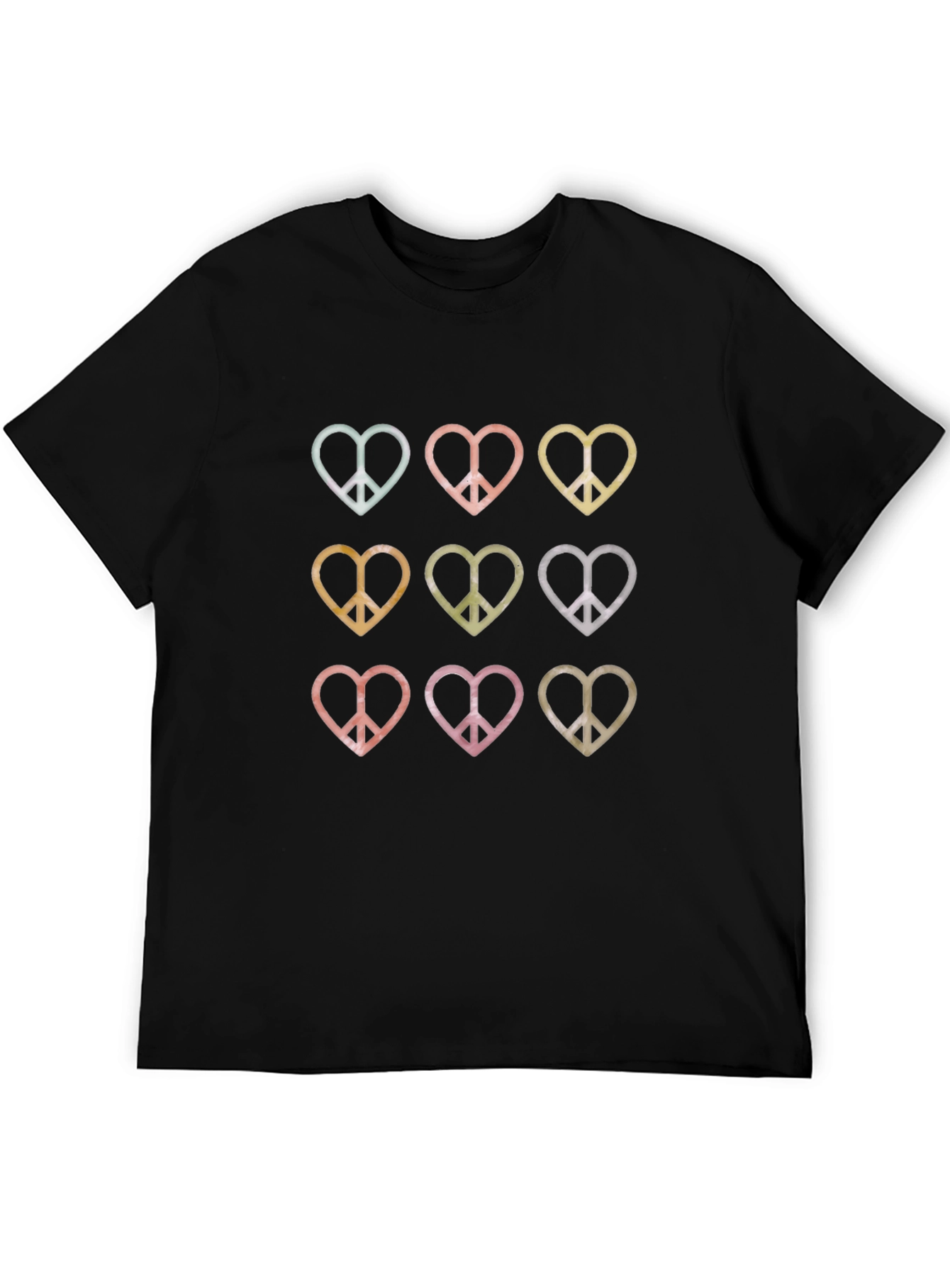 Peace Heart Graphic Tee - Retro Style Shirt