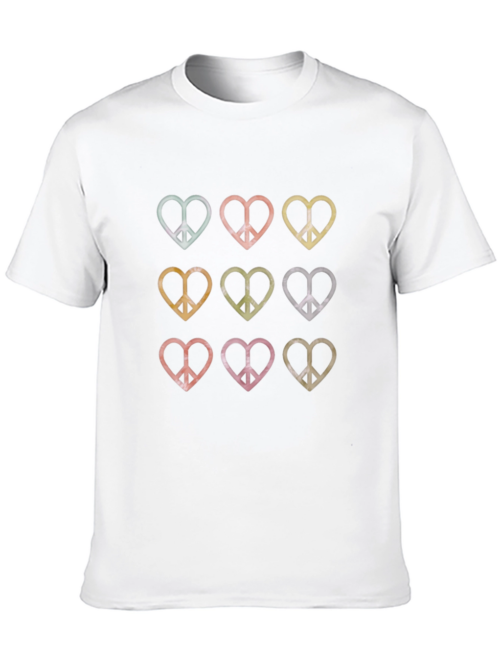 Peace Heart Graphic Tee - Retro Style Shirt
