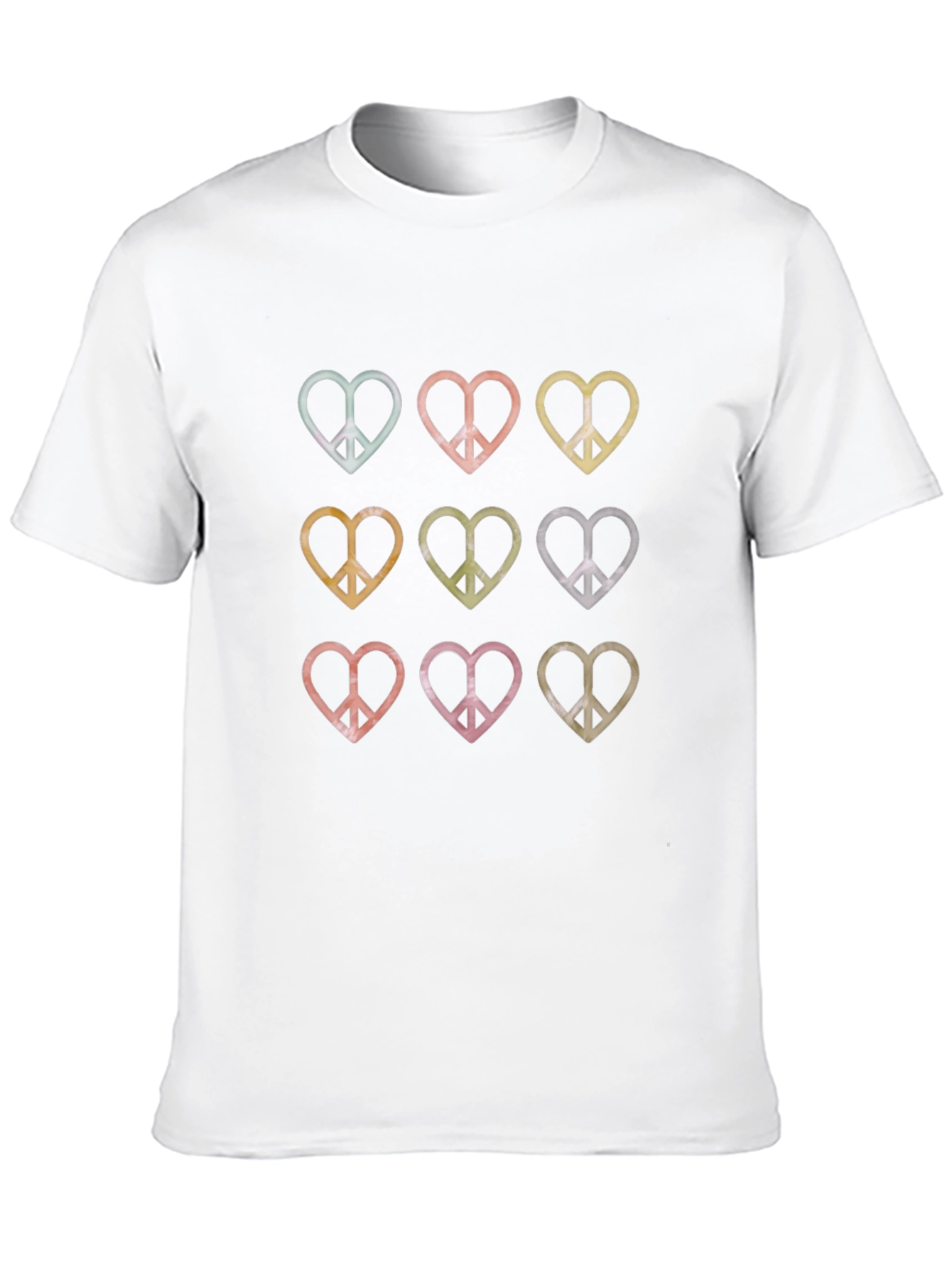 Peace Heart Graphic Tee - Retro Style Shirt