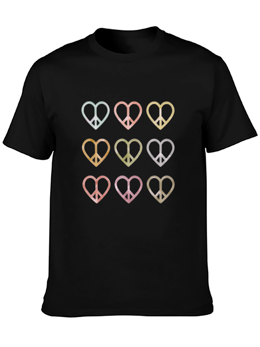Peace Heart Graphic Tee - Retro Style Shirt