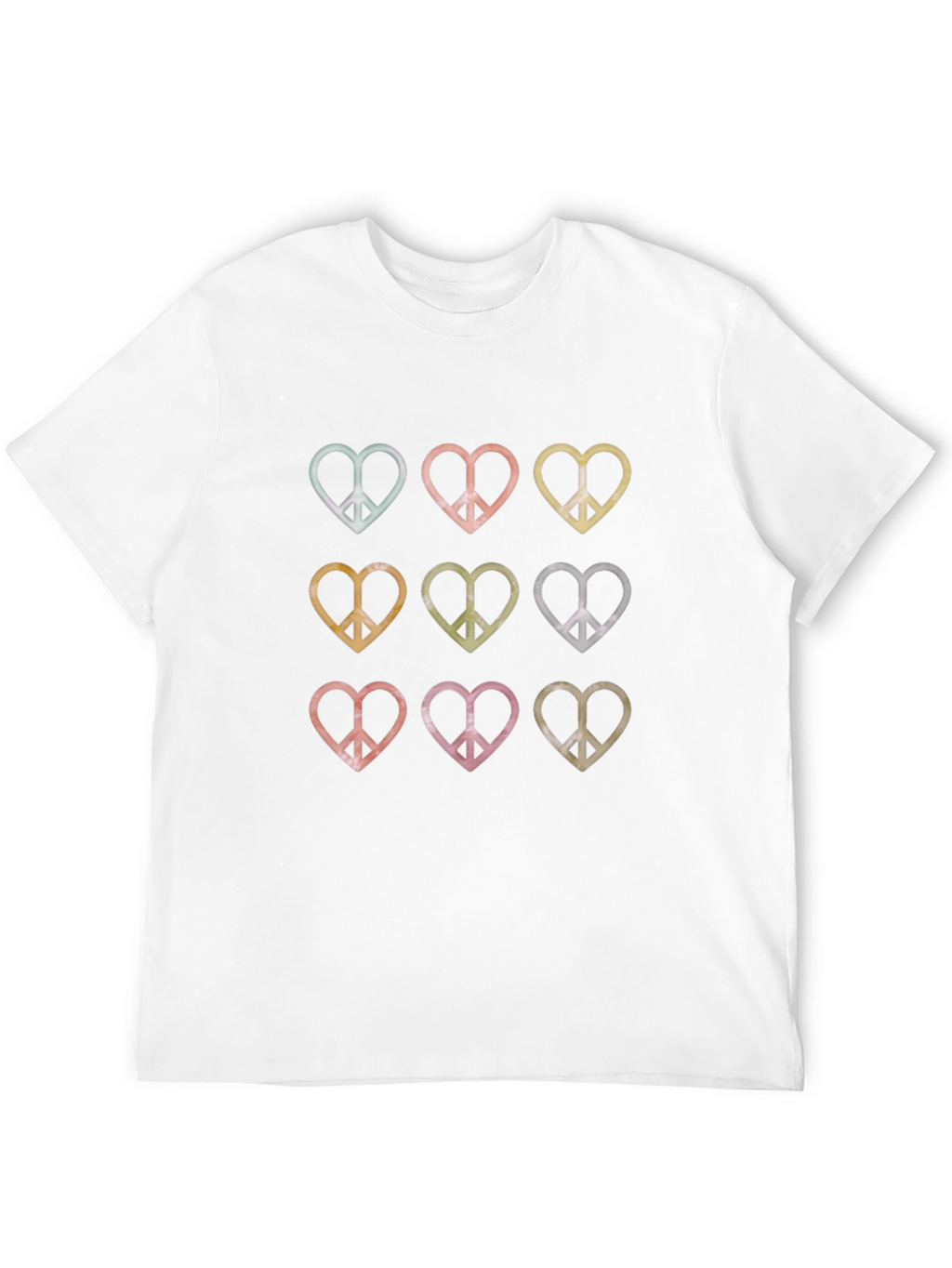 Peace Heart Graphic Tee - Retro Style Shirt